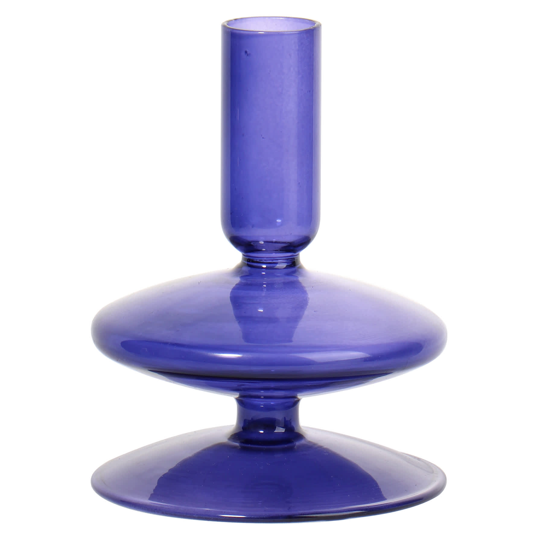Crosby St. Blue Taper Candle Holder, 5"