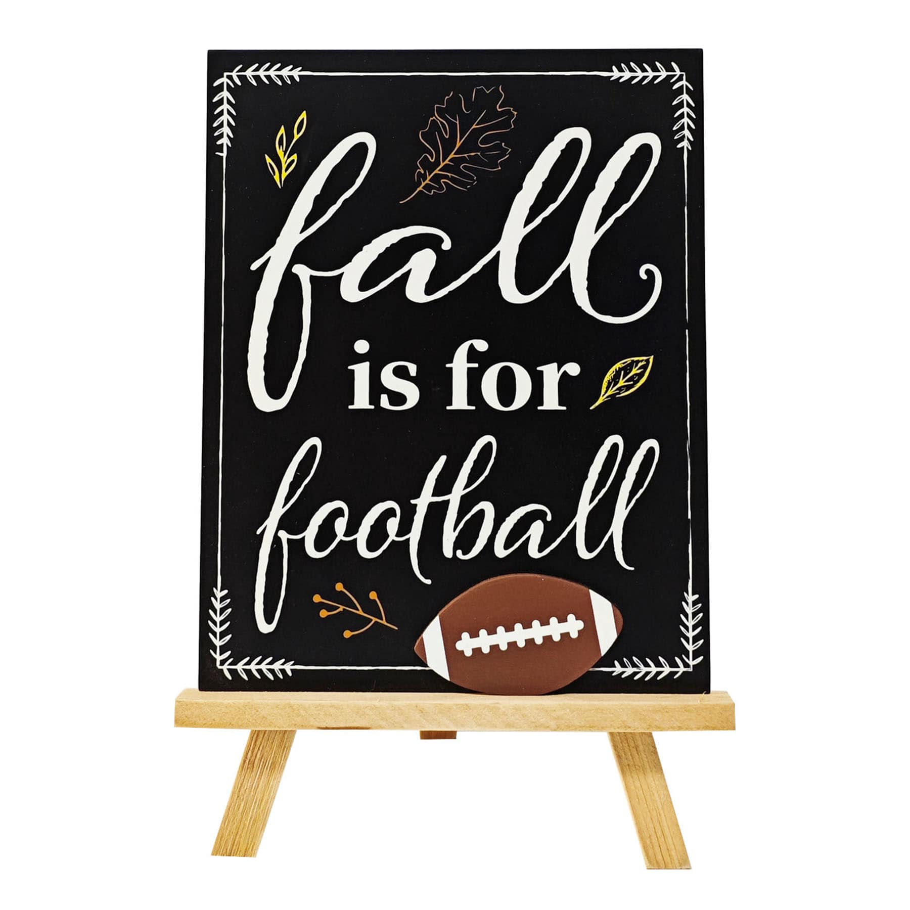 Homespun Harvest Football Tabletop Decor, 11"