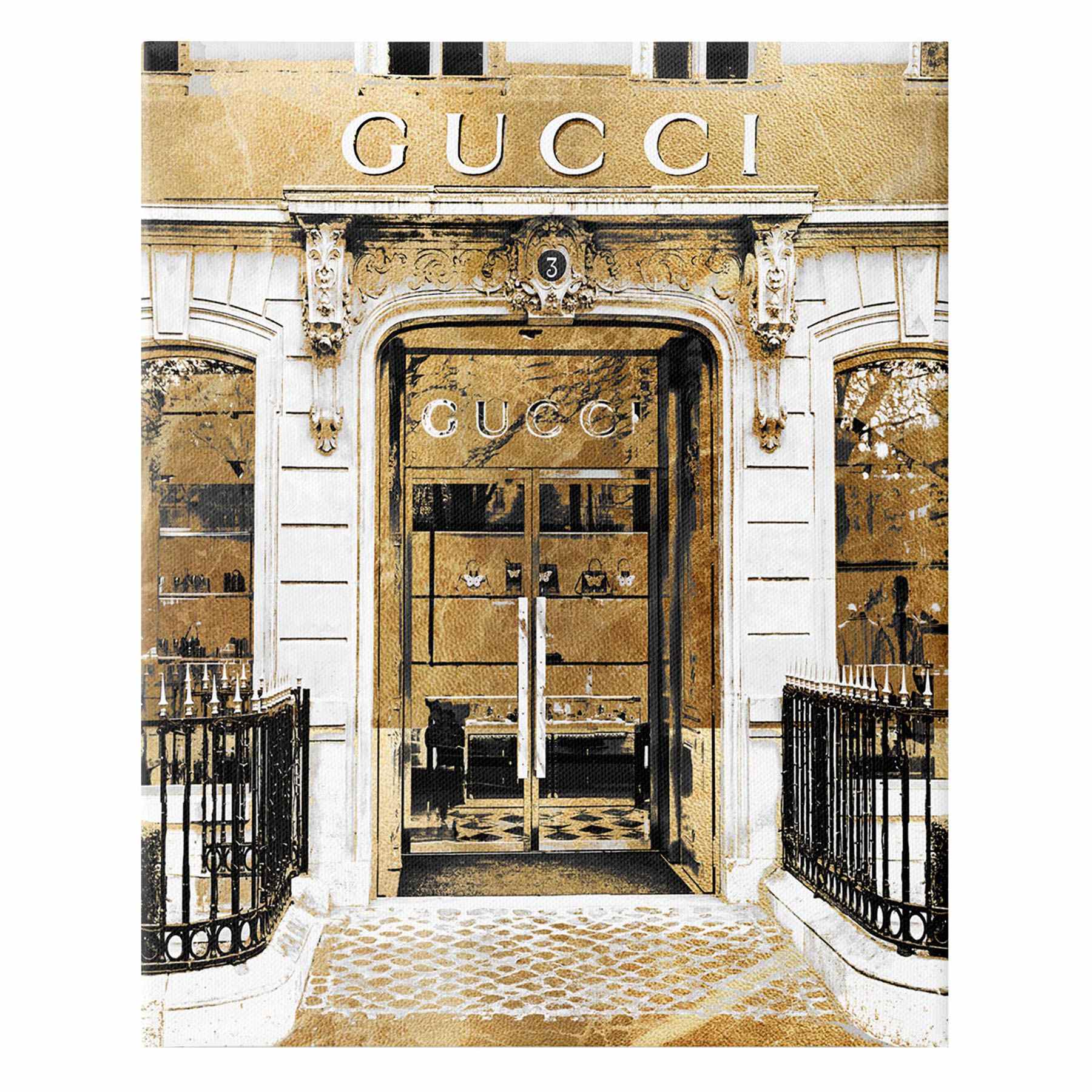 Fashion Store Front Canvas Wall Art, 12x16