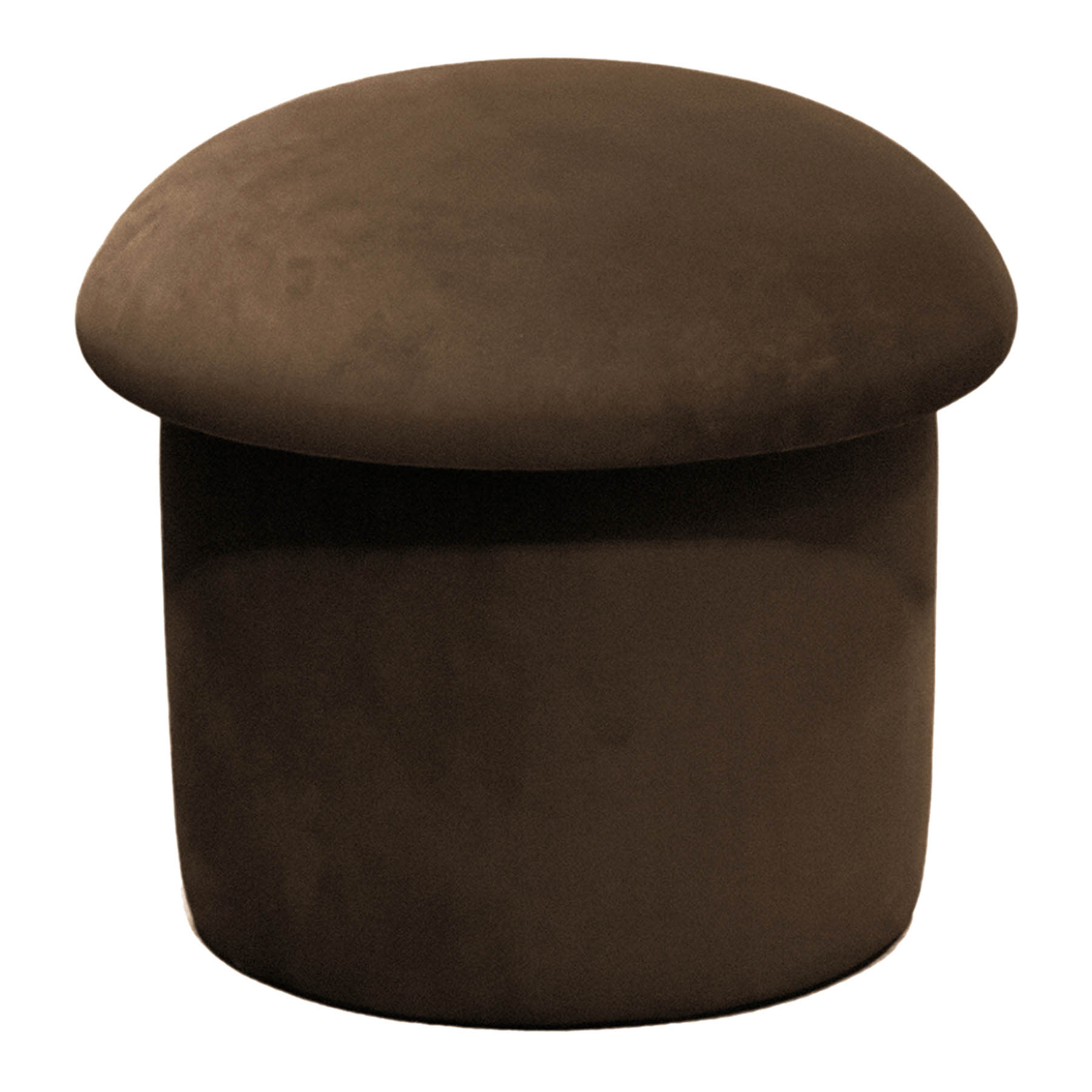 Mushroom Storage Ottoman, Brown