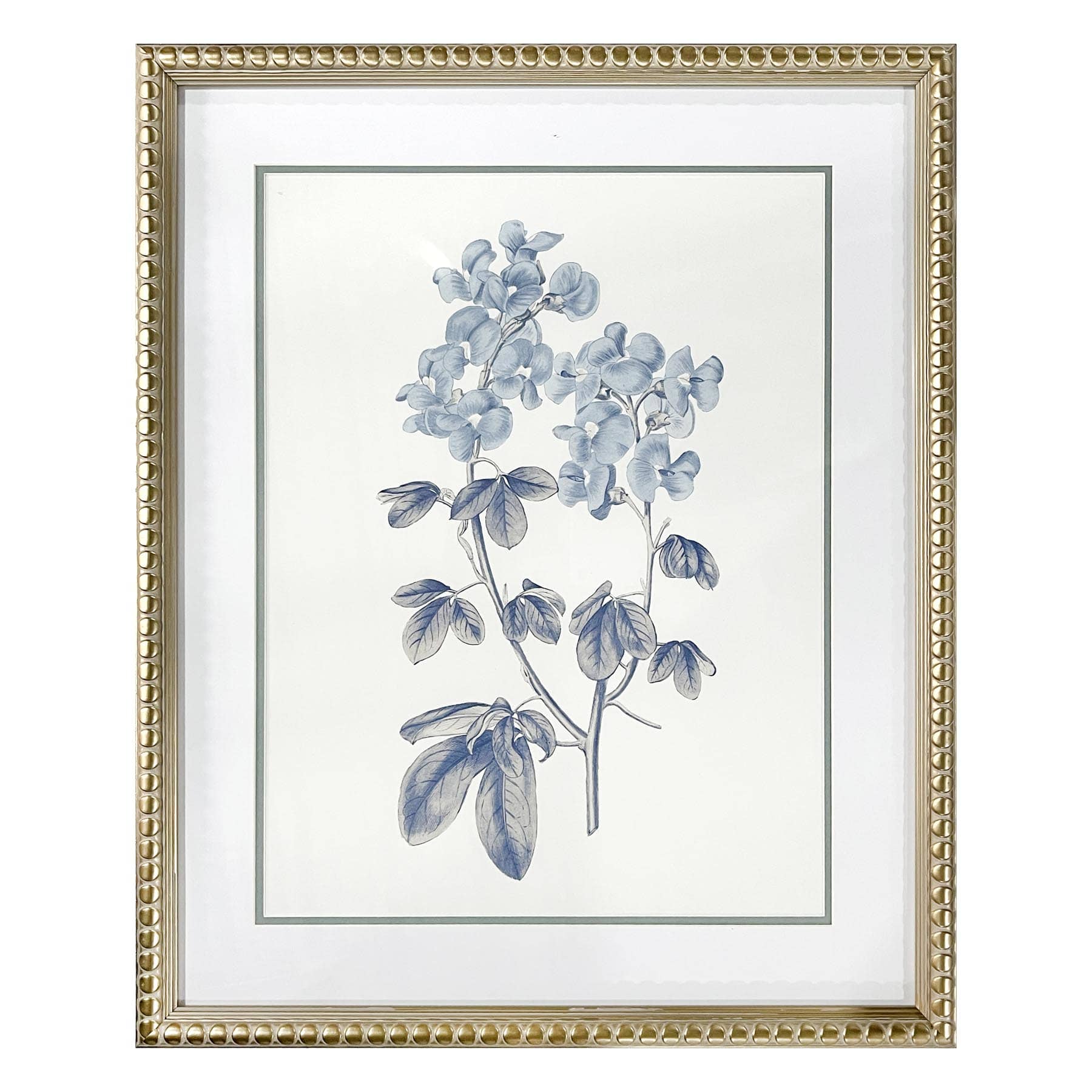 Providence Glass Framed Floral Print Wall Art, 17x21