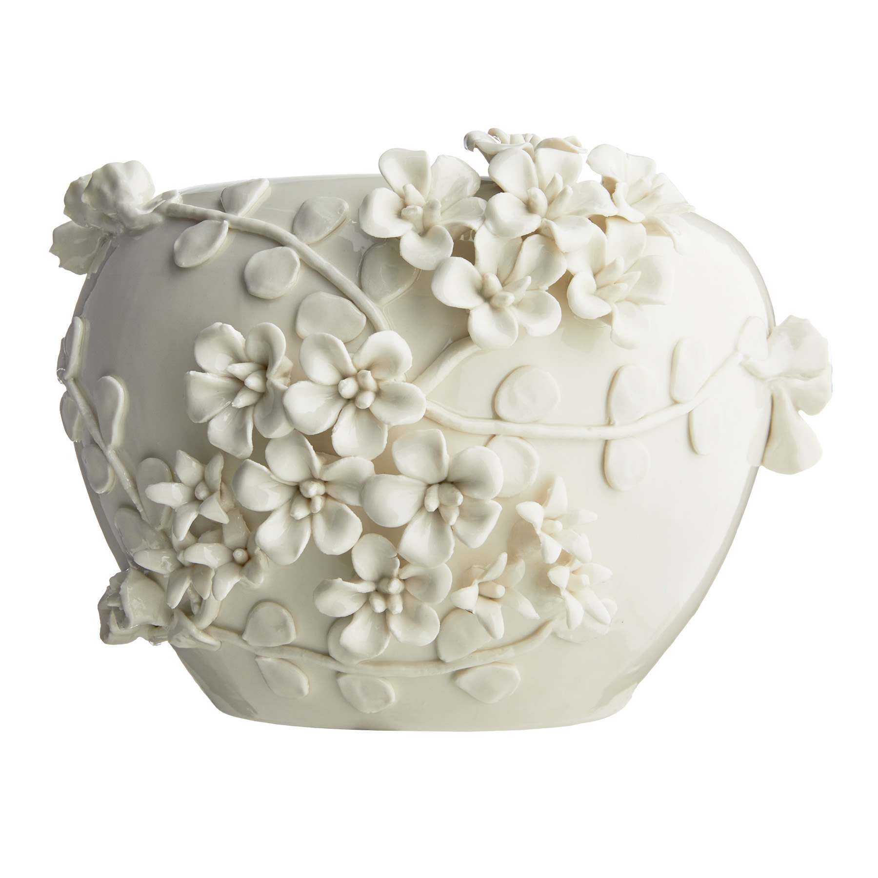 Providence 3D Flower Ceramic Pot, 7"