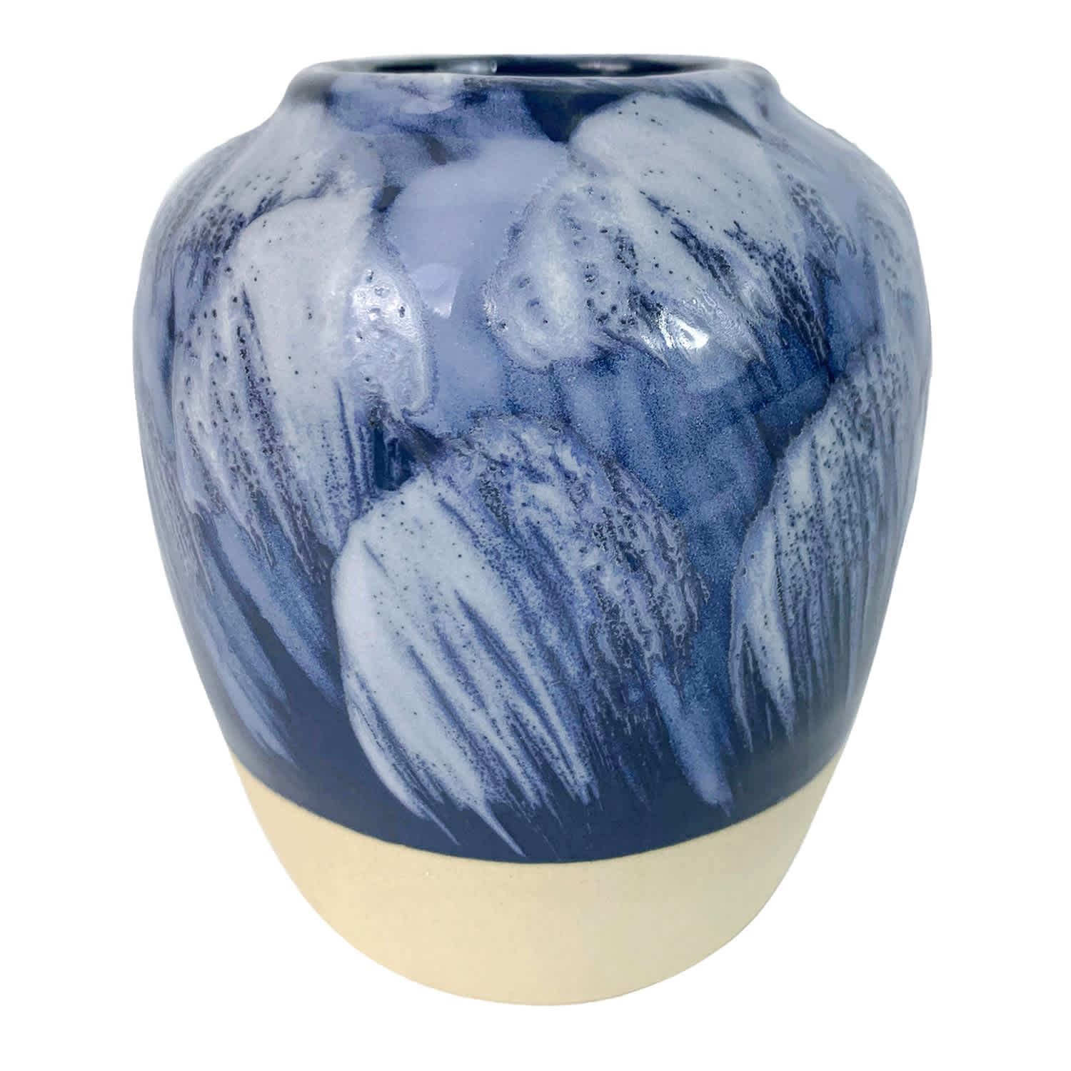 Ty Pennington Blue Ceramic Vase, 4"