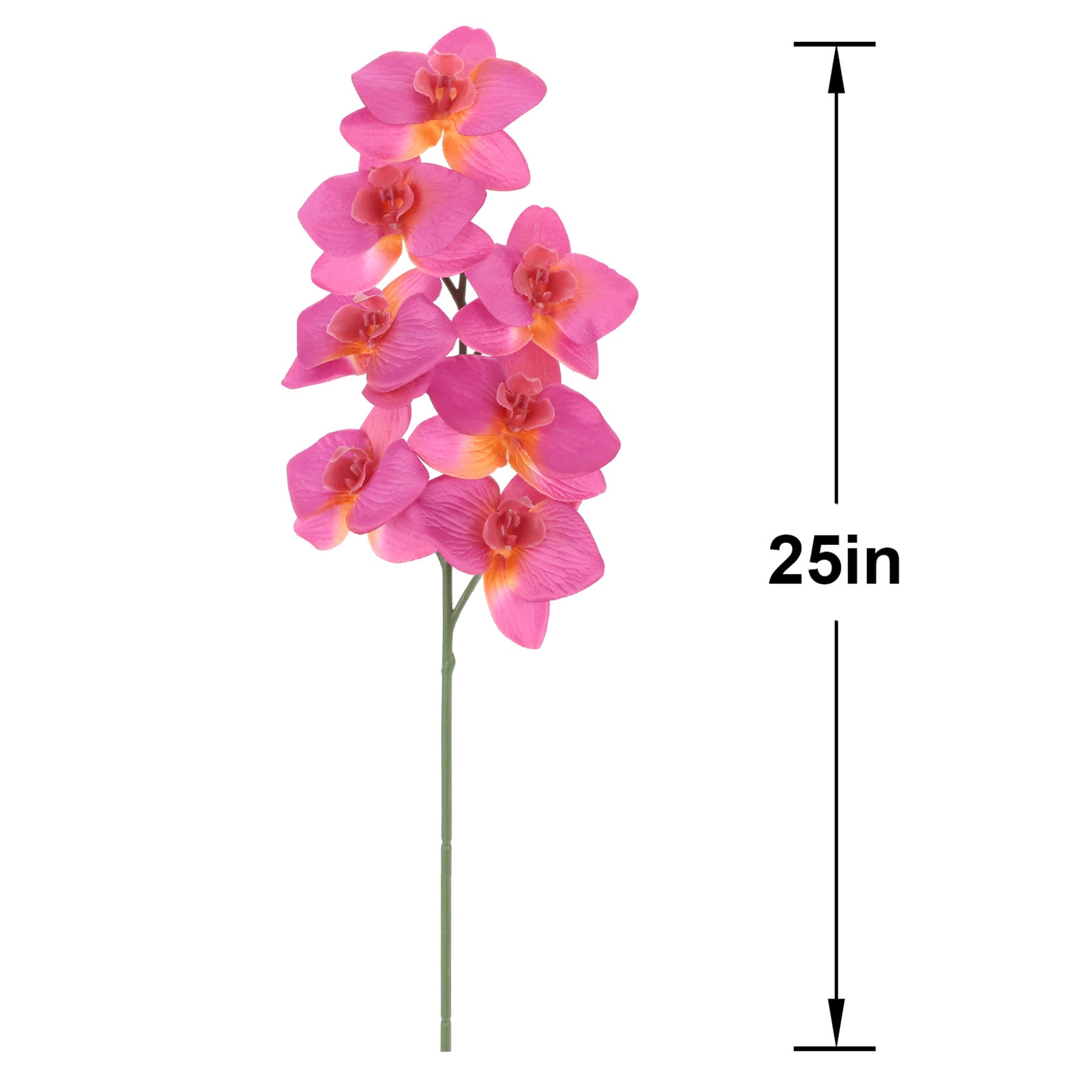 Pink Orchid Stem, 25"