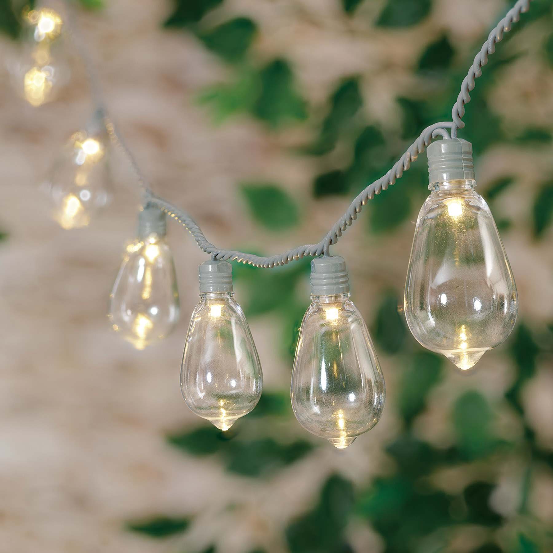 100-Count LED Edison String Lights with Grey Wire