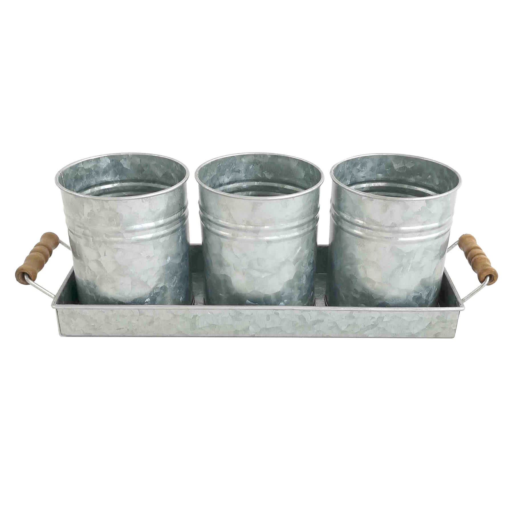 3-Bin Metal Utensil Tray