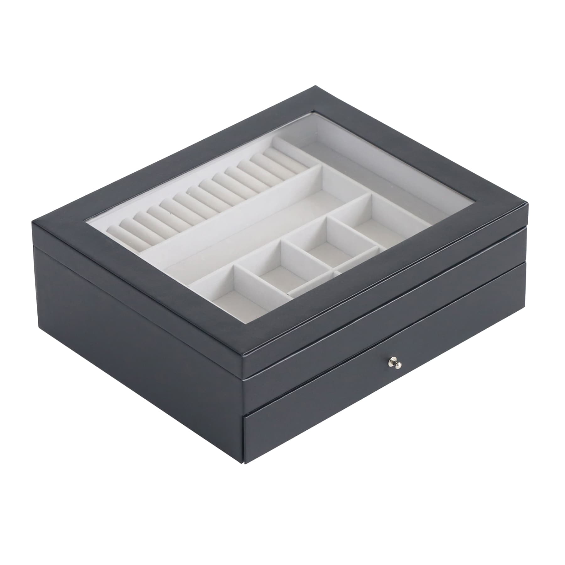 Vinyl Jewelry Organizer, Black