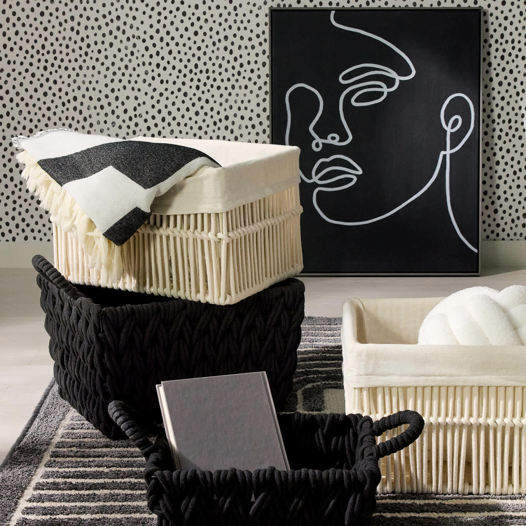 Crosby St. Poly Rope Rectangle Storage Basket, Large