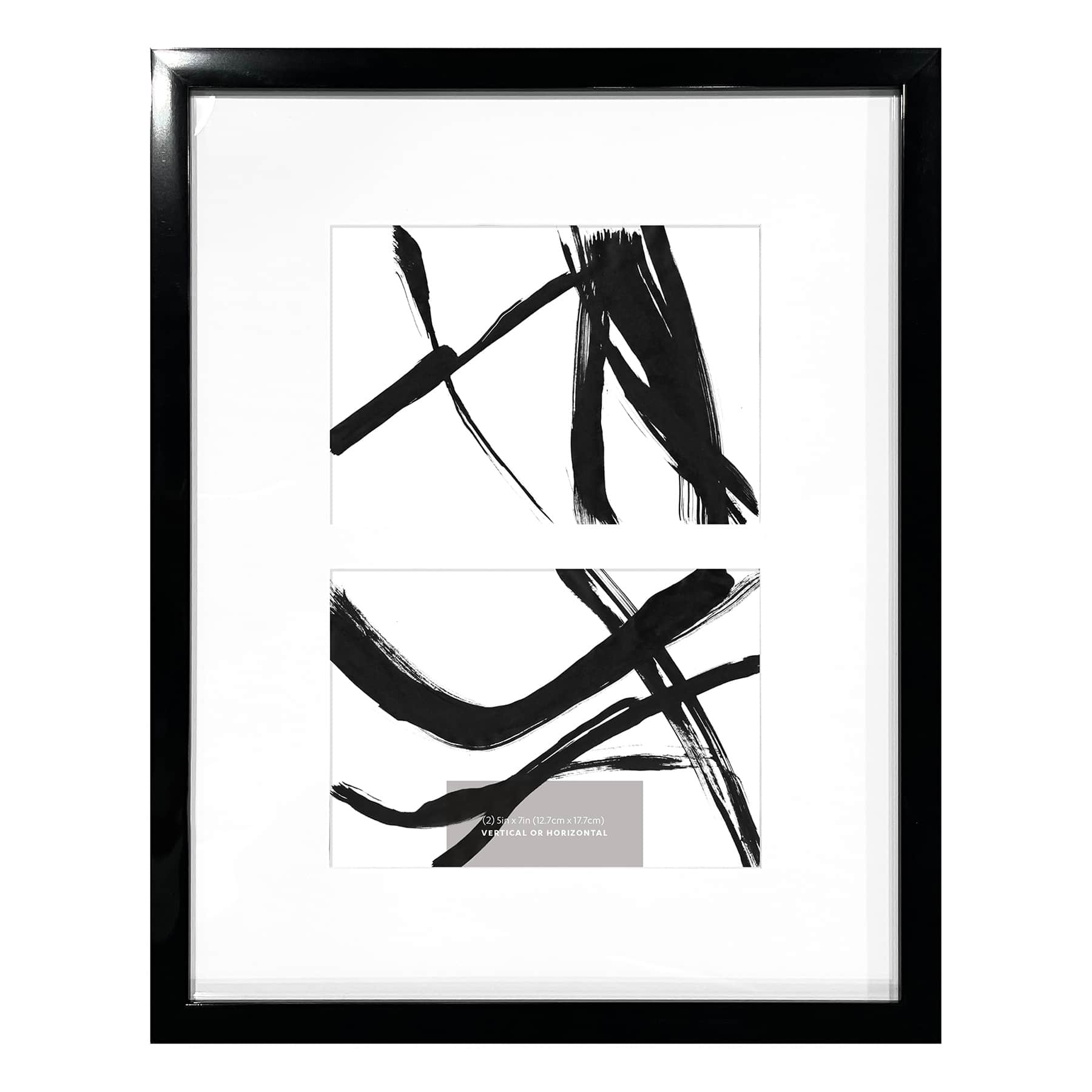 2-Opening Black Collage Picture Frame, 11x14