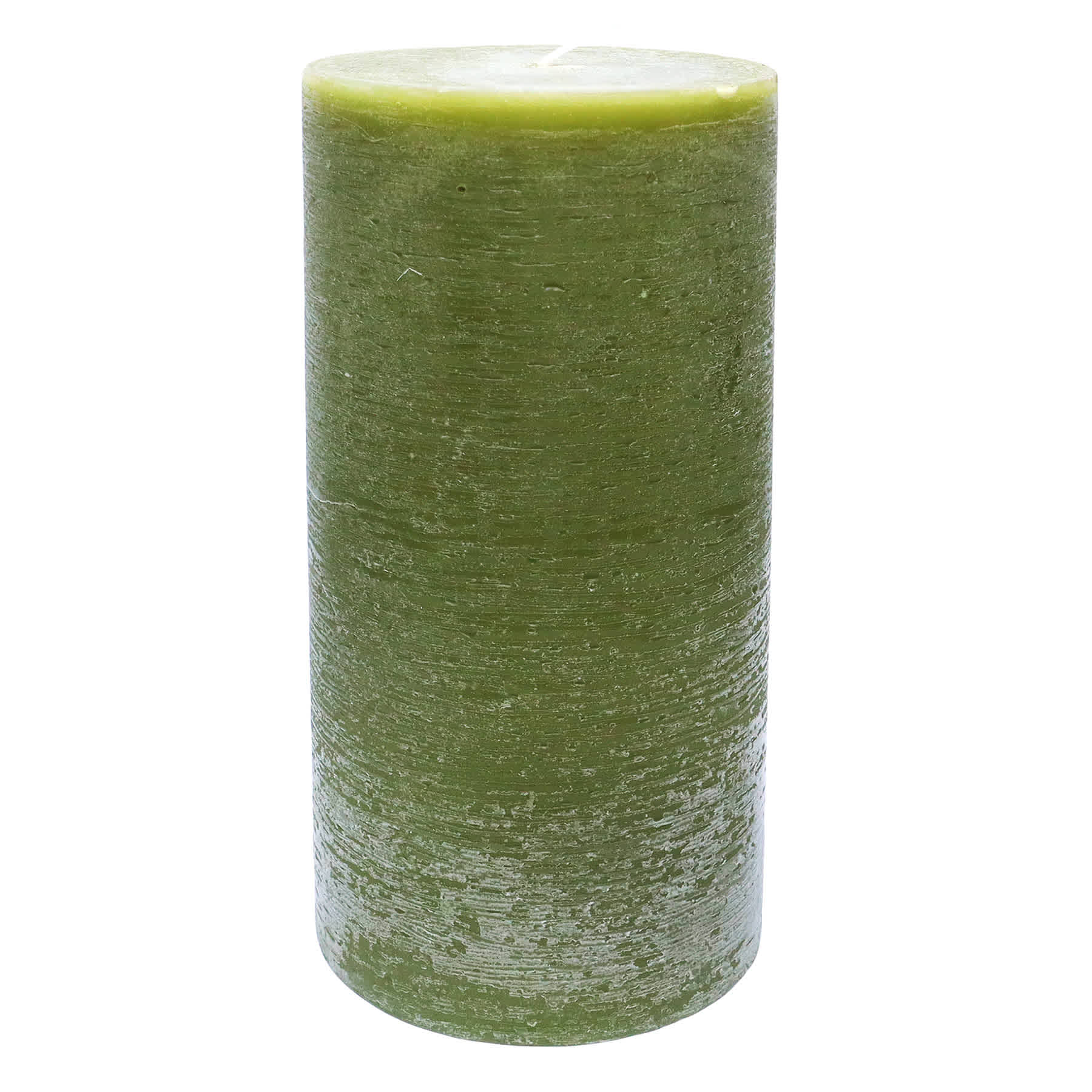 Honeybloom Green Unscented Pillar Candle, 3x6