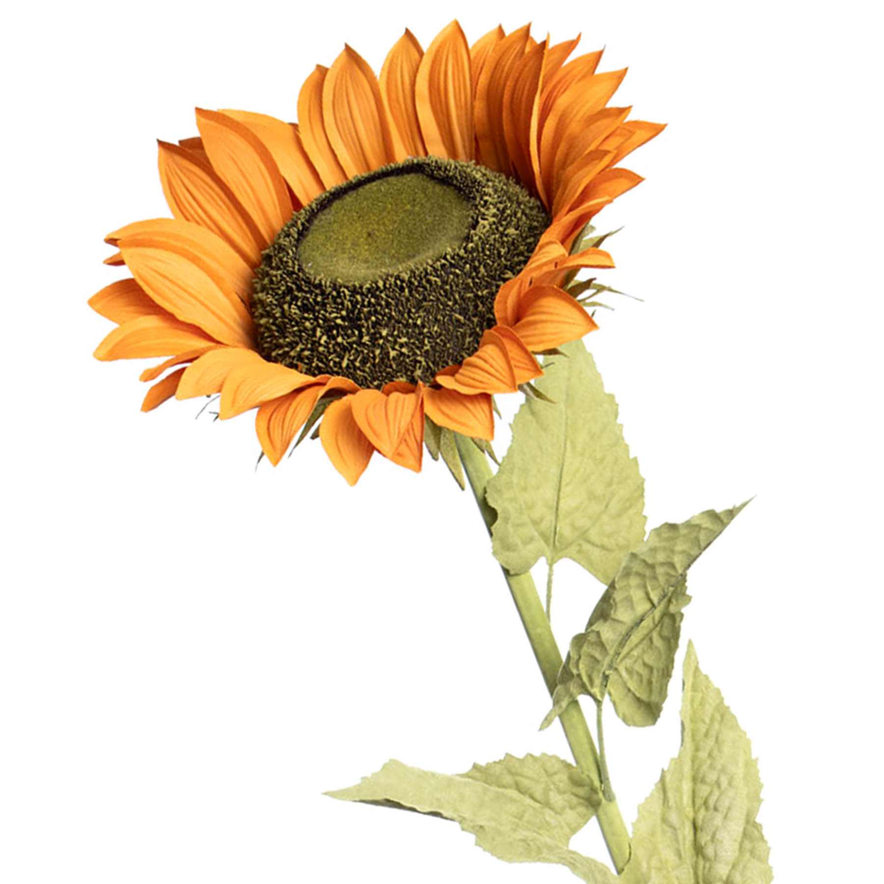 Oversized Sunflower Stem, 49"