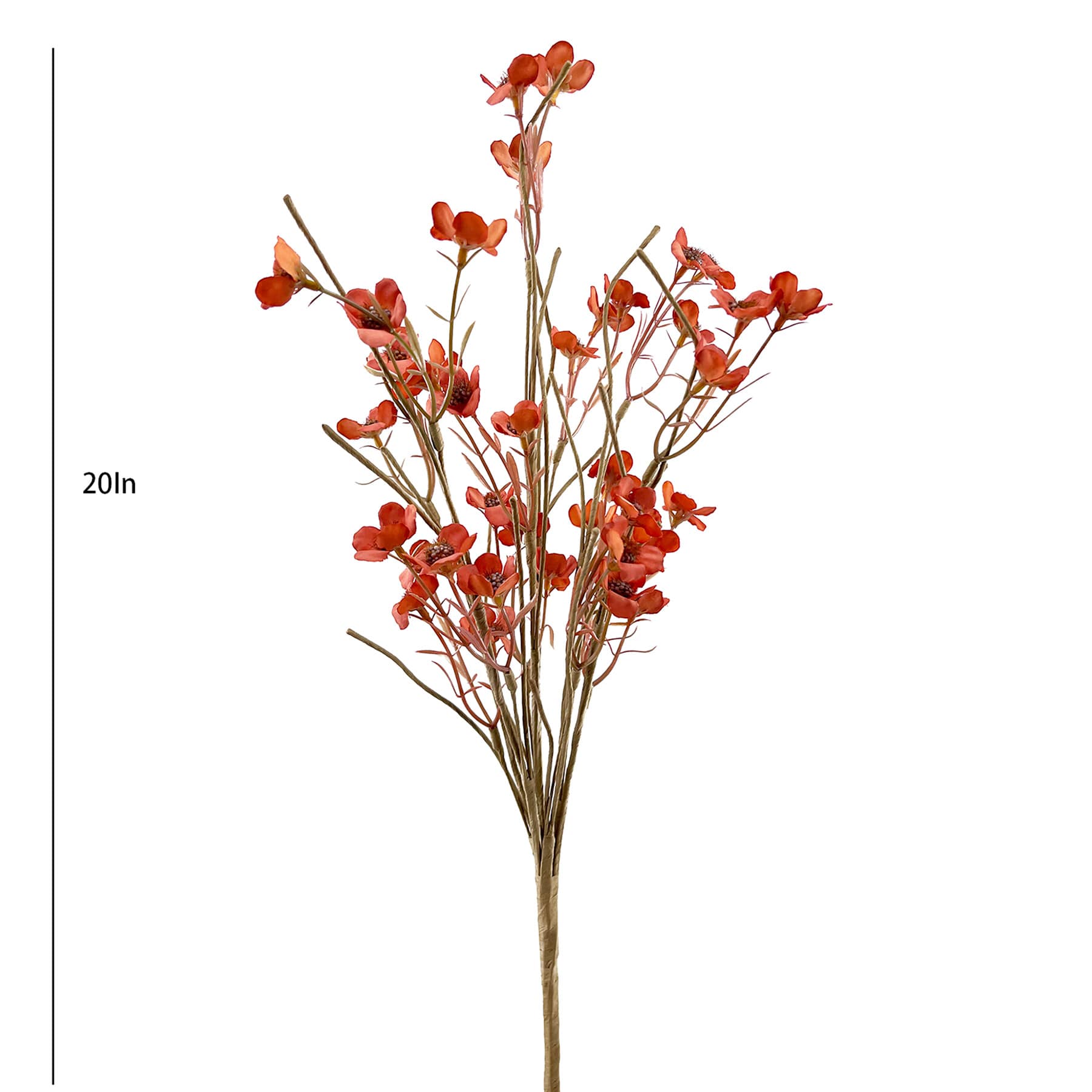 Orange Wildflower Bush, 20"