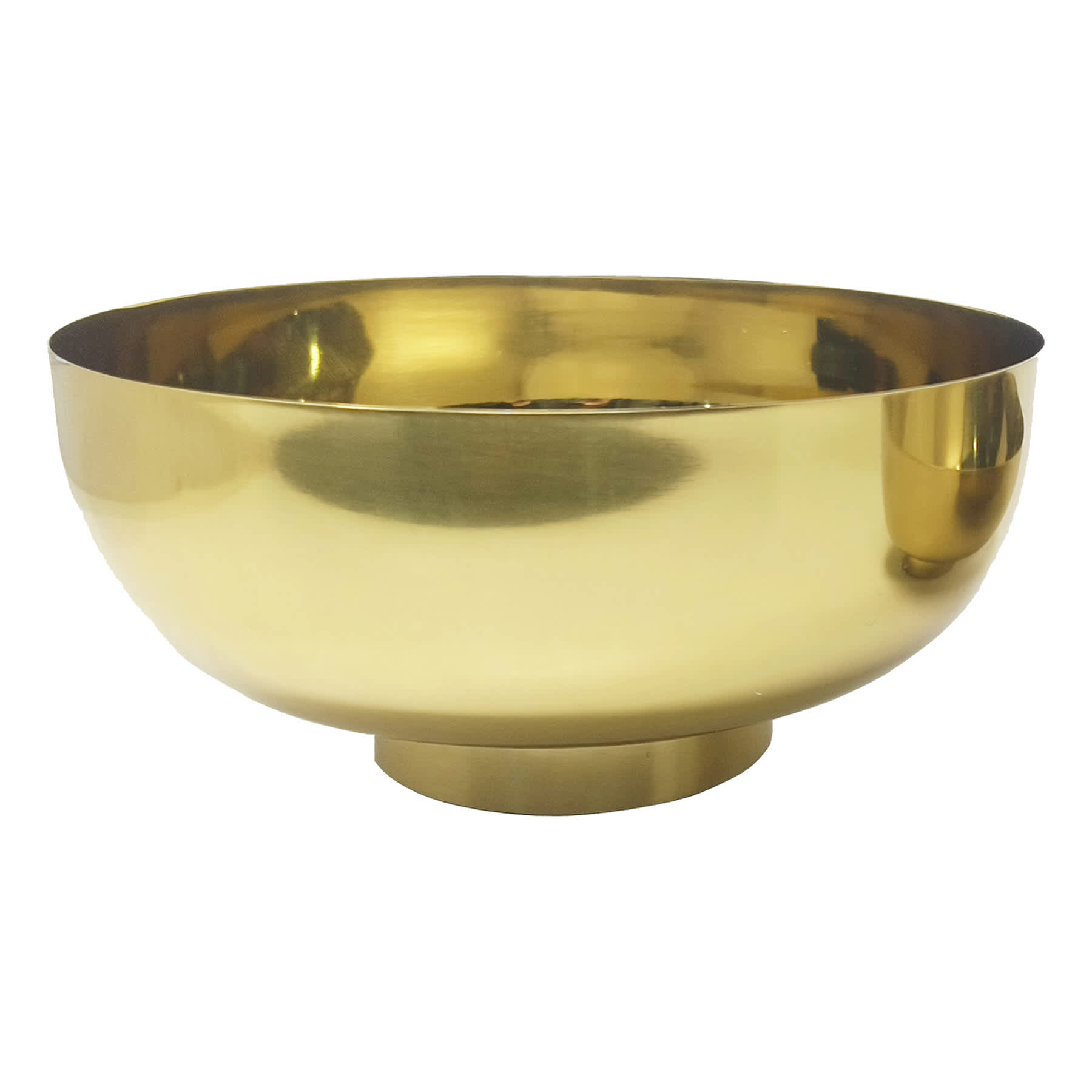 Shiny Gold Bowl with Base, Large