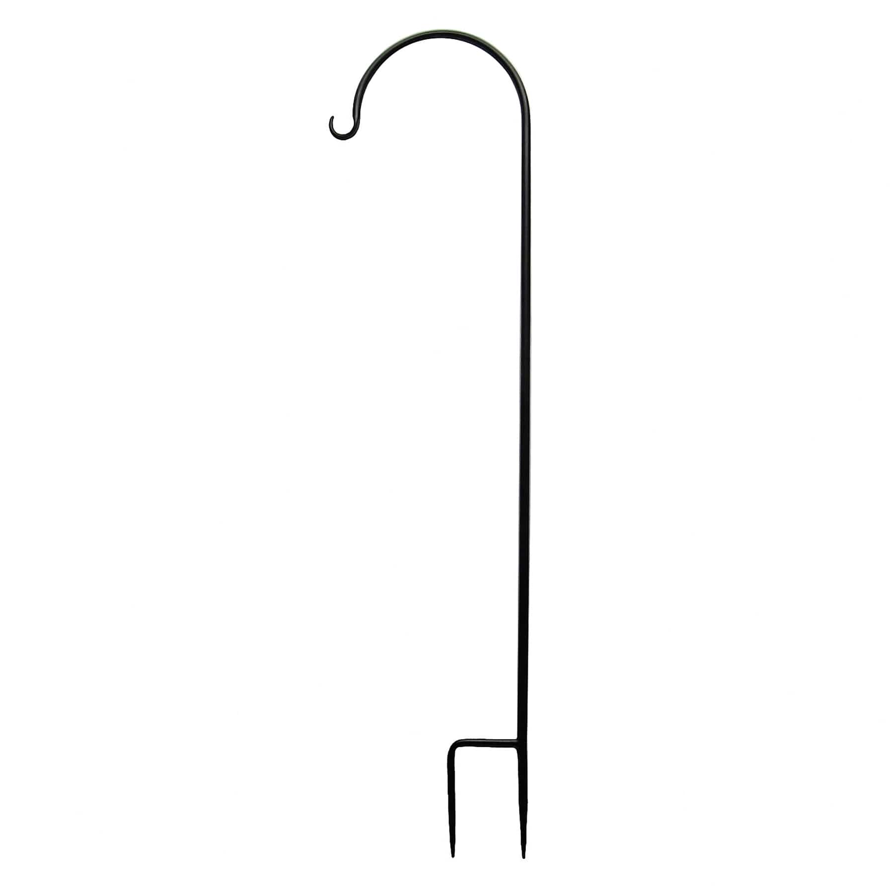 Black Metal Shepherd's Hook, 48"
