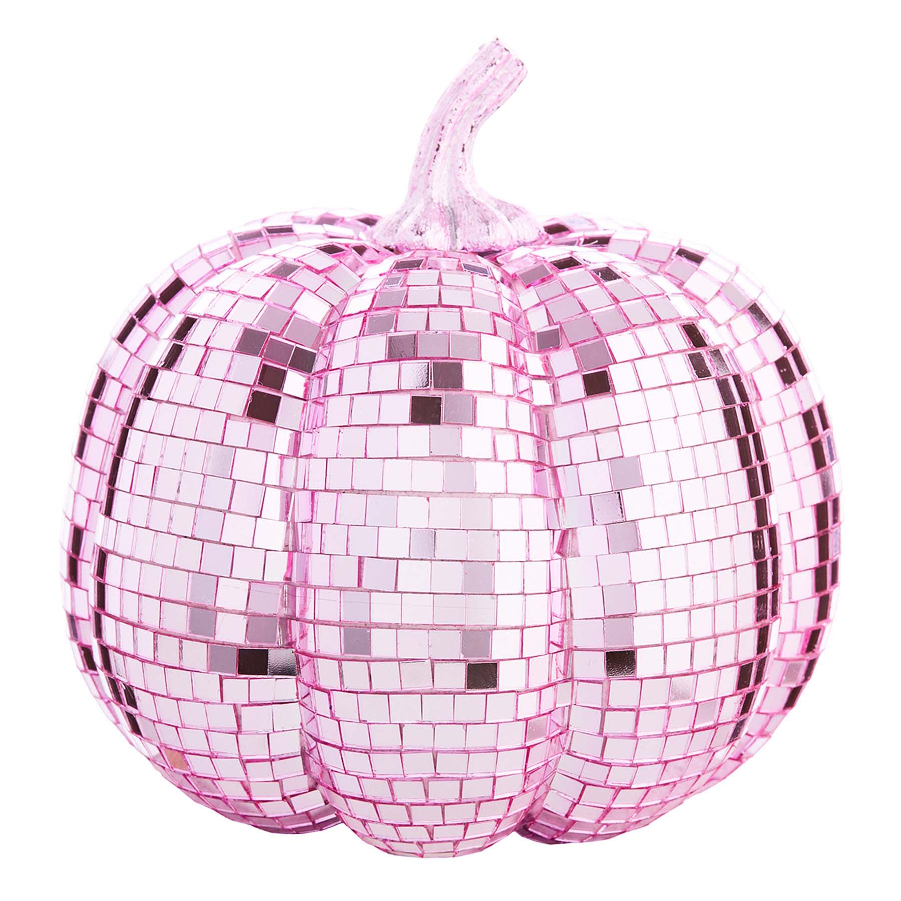 Hey Boo! Light Pink Disco Pumpkin