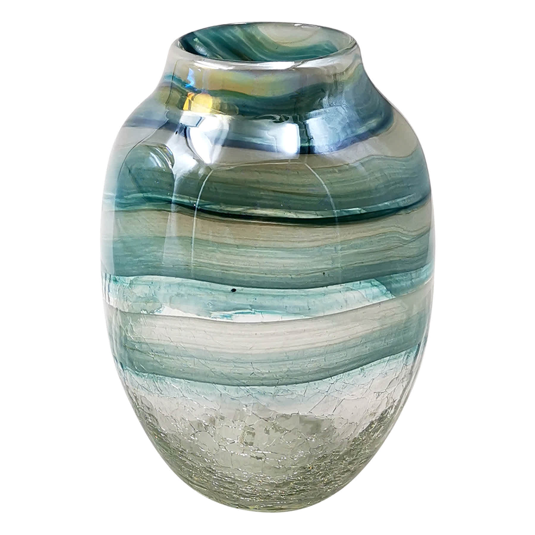 Glass Vase, 8.7"