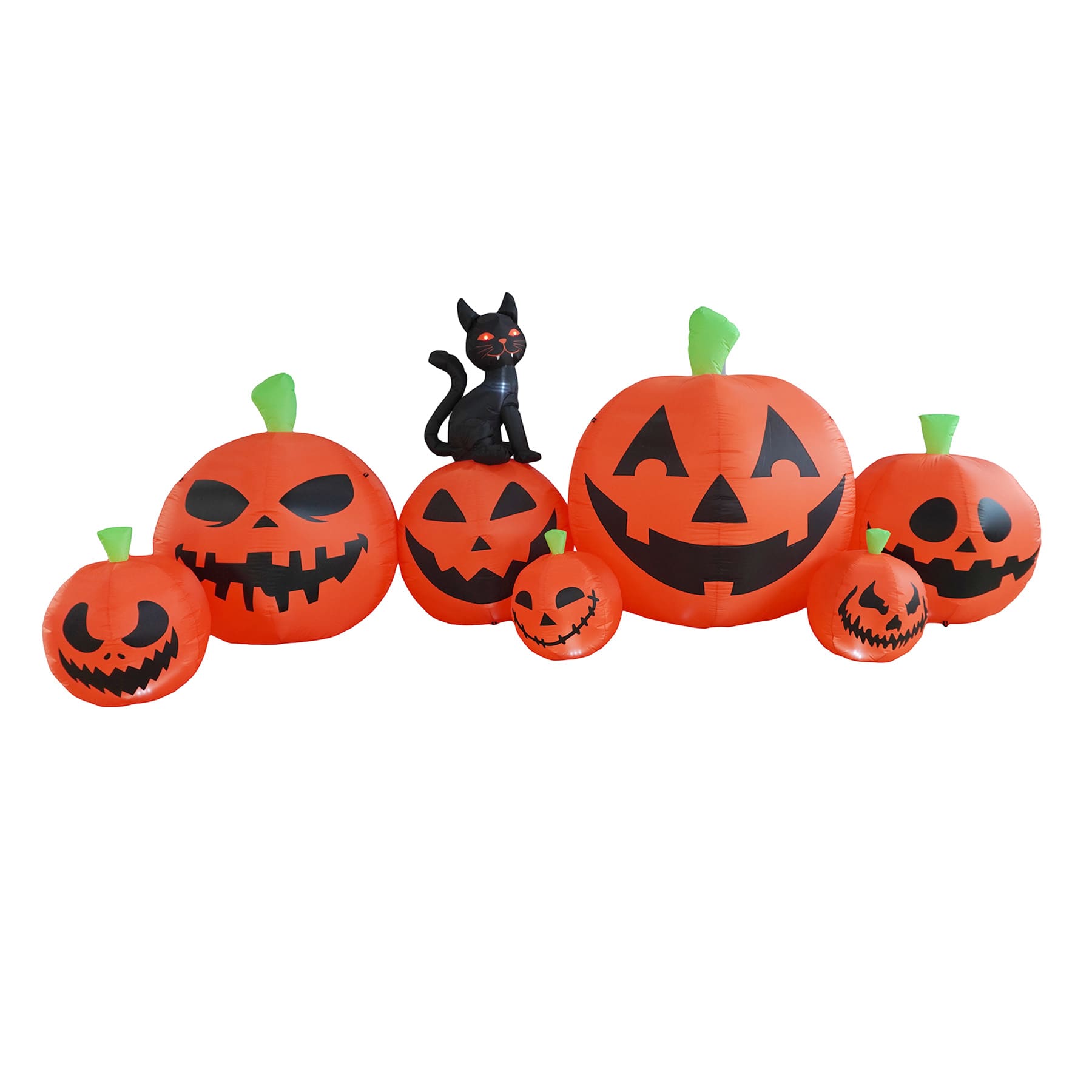 Pumpkin Patch Halloween Inflatable, 15' Wide