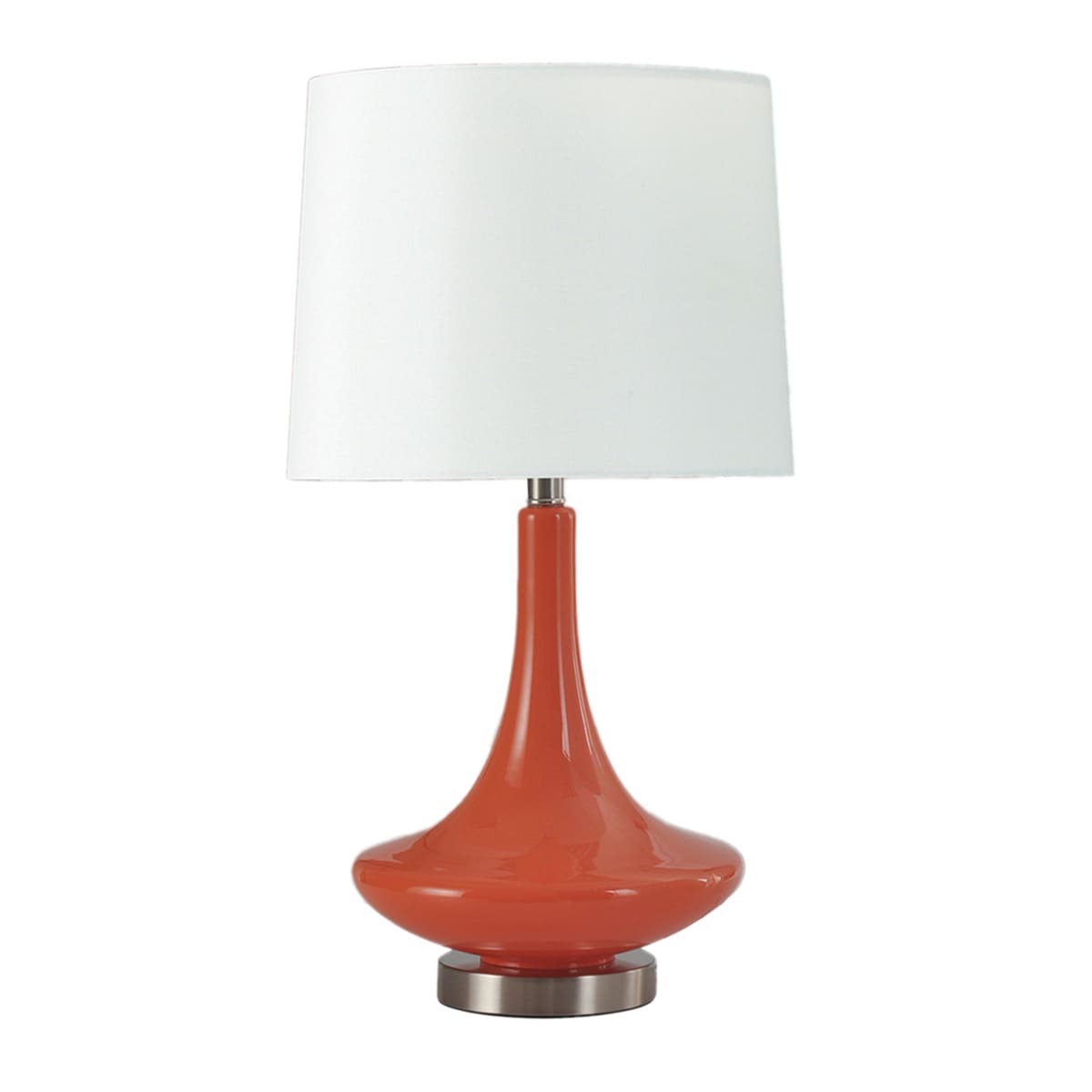 Orange Genie Glass Medium Table Lamp, 19"