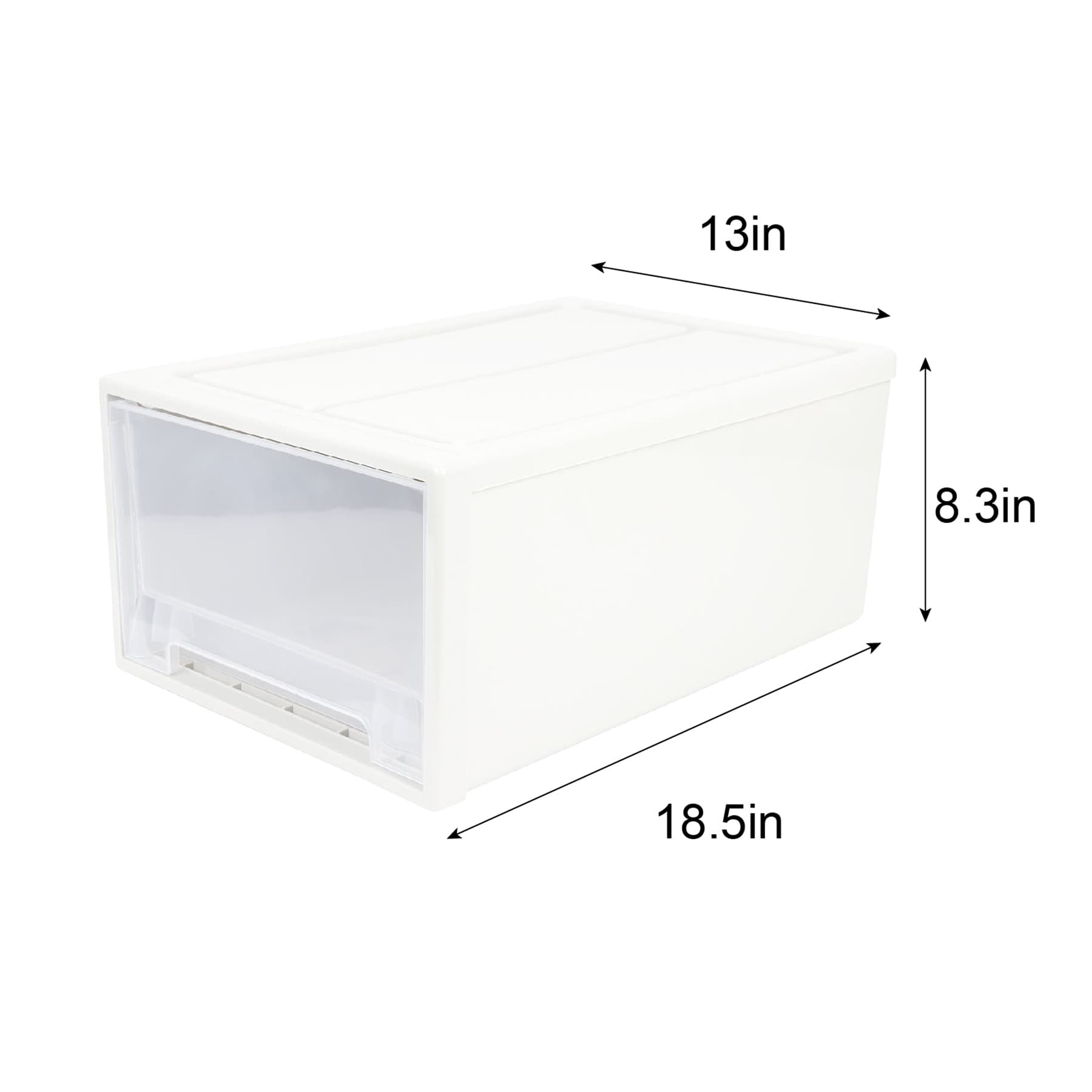 Clear Stackable Drawer Organizer, Large