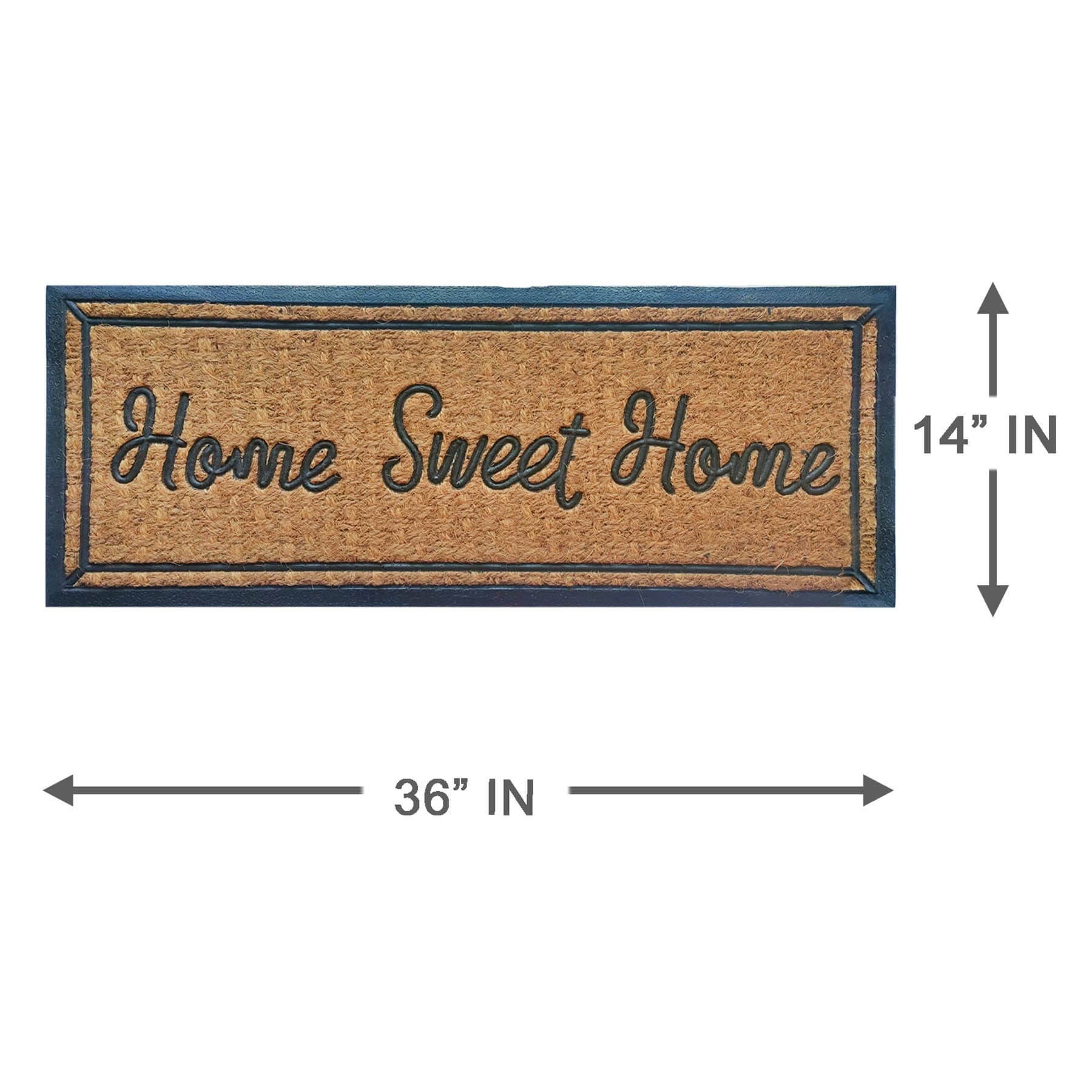 Mansion Home Sweet Home Coir Mat, 14x36