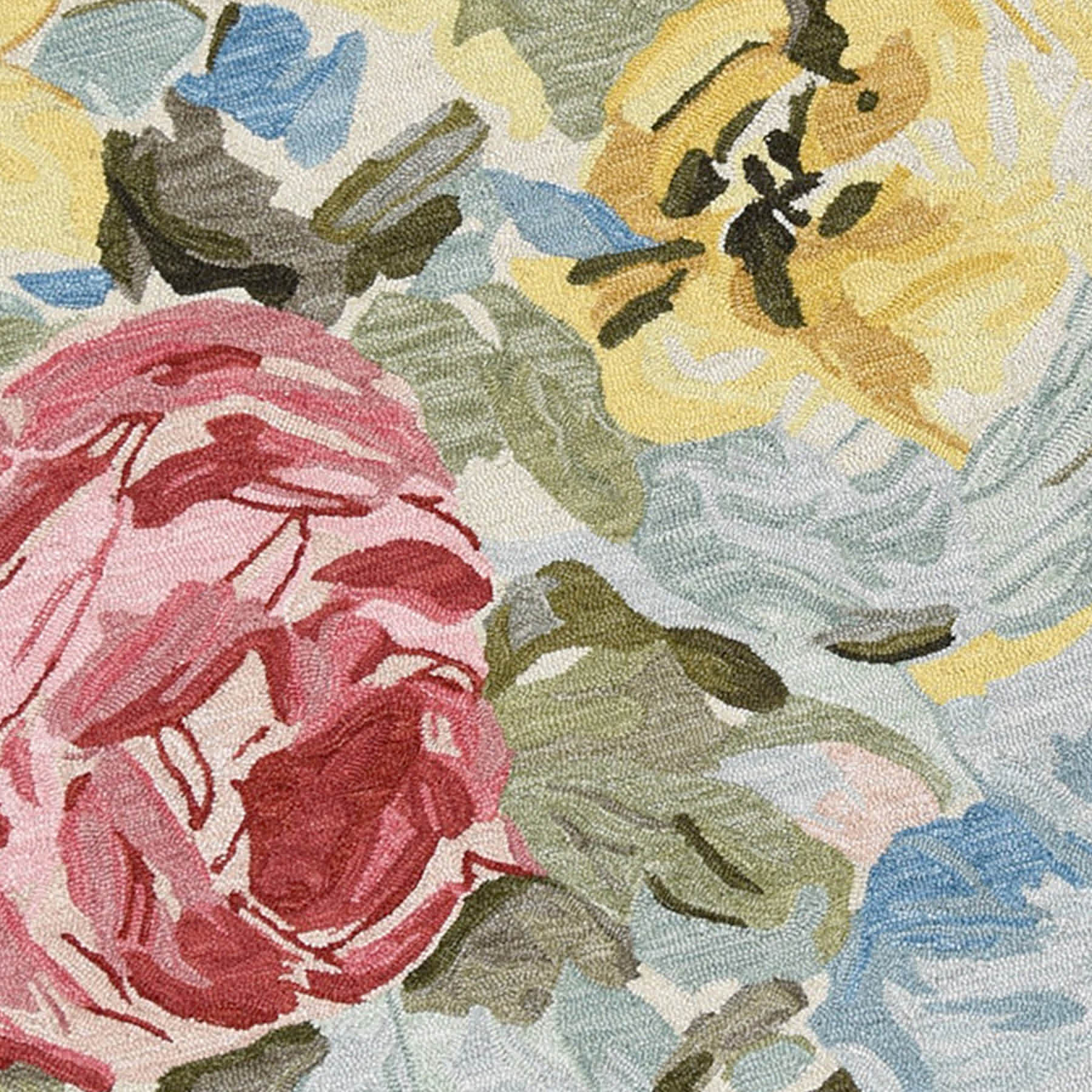 (A527) Jane Multicolor Floral Area Rug, 5x7