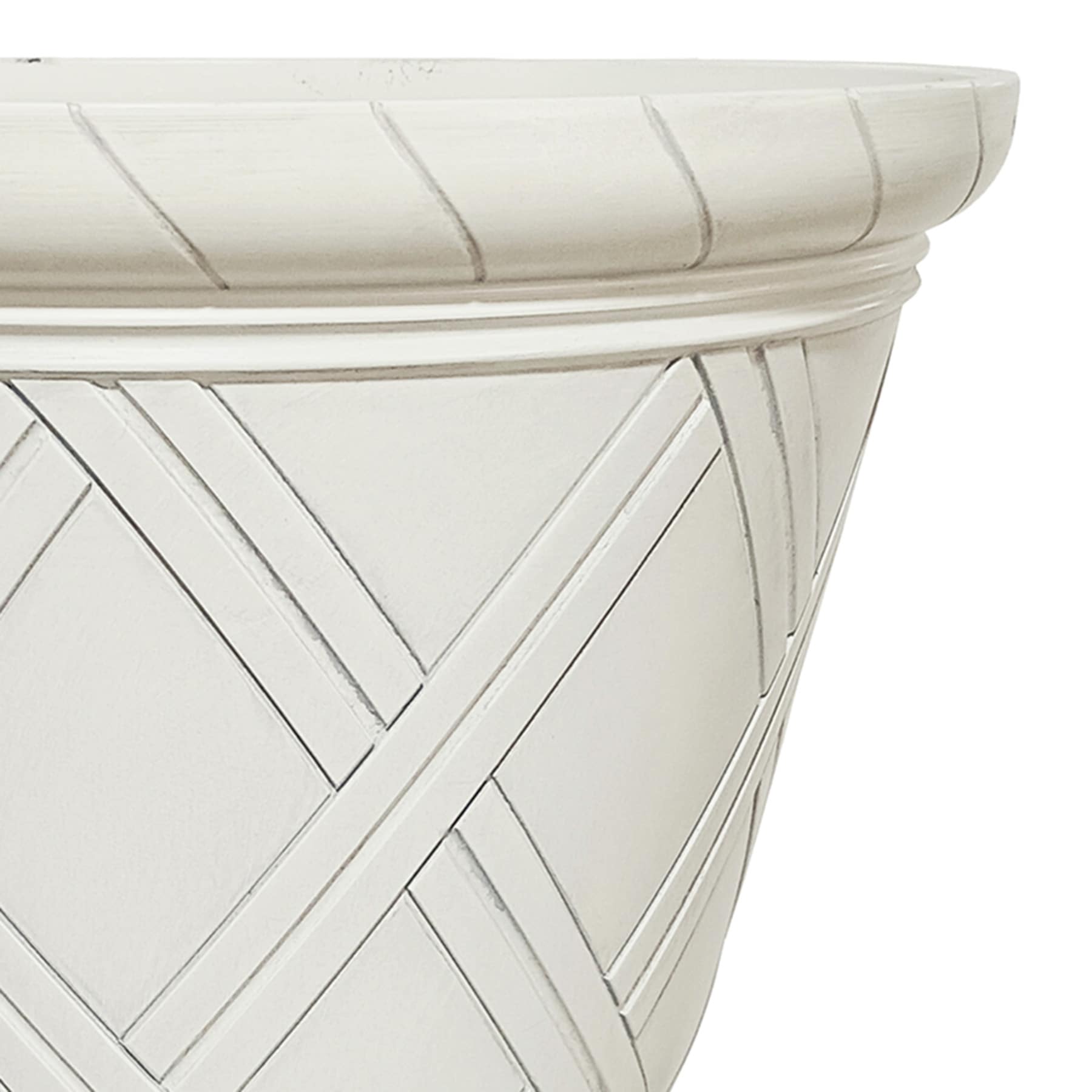 Lattice Resin Outdoor Urn, 17"