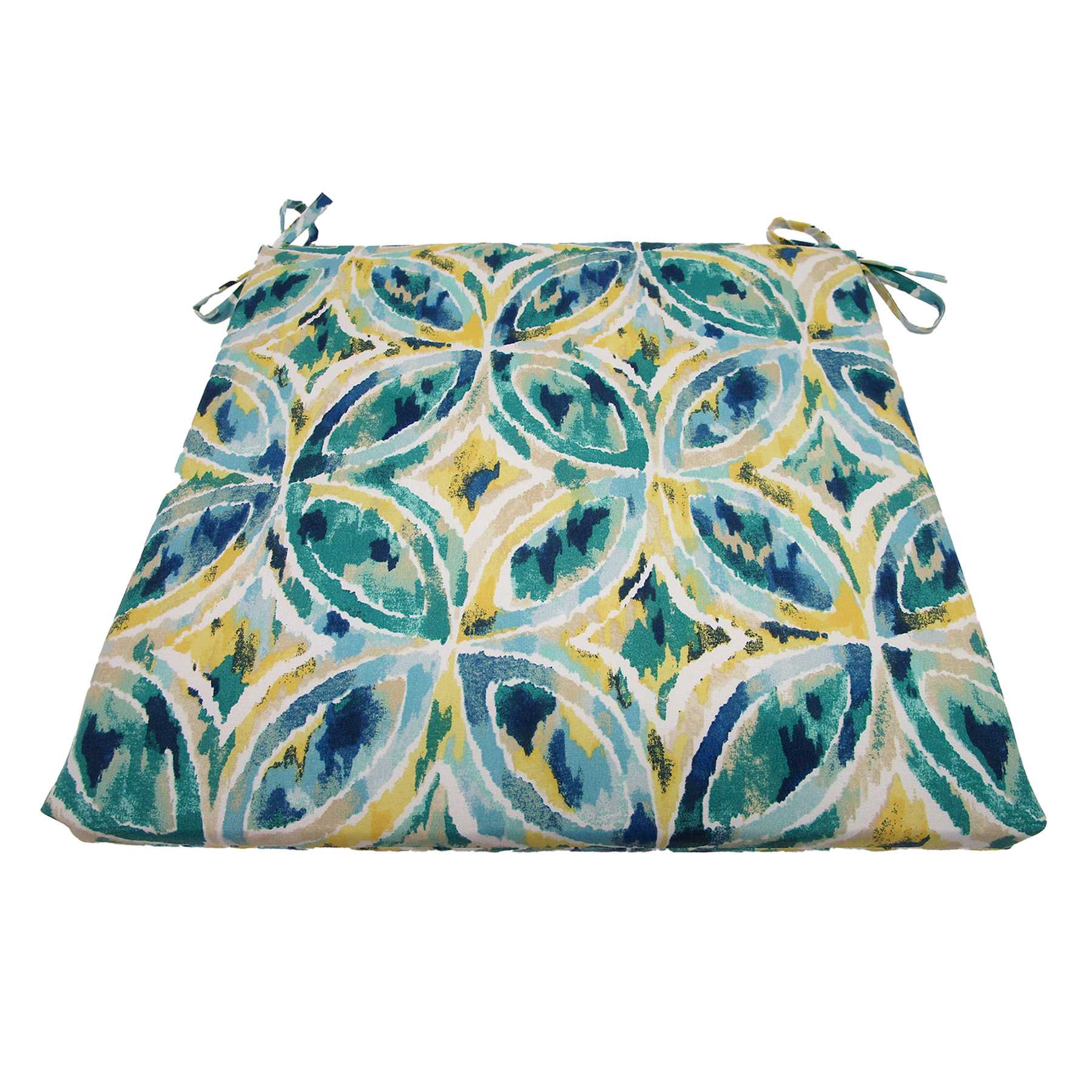 Watercolor Atlantis Outdoor Square Seat Cushion