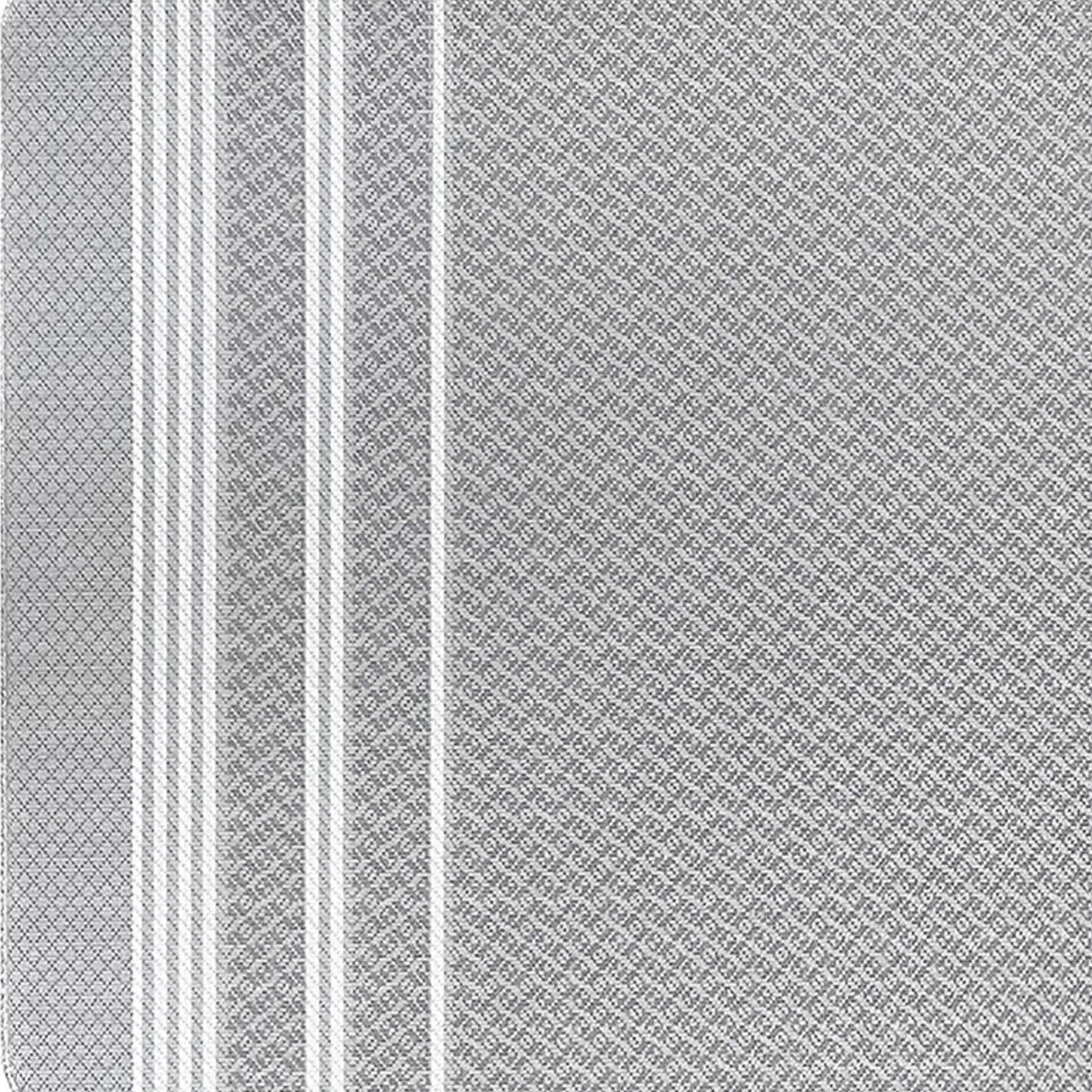 Grey Forever Woven Striped Kitchen Mat, 20x39