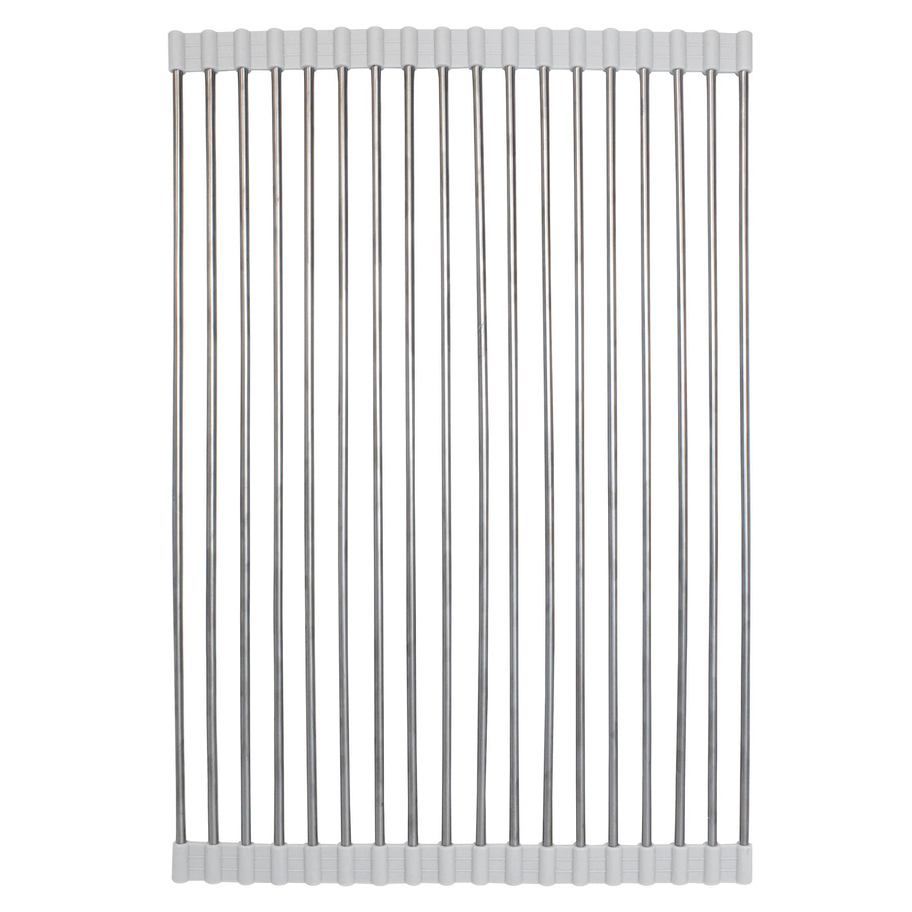 Over The Sink Roll Up Drying Rack, Grey
