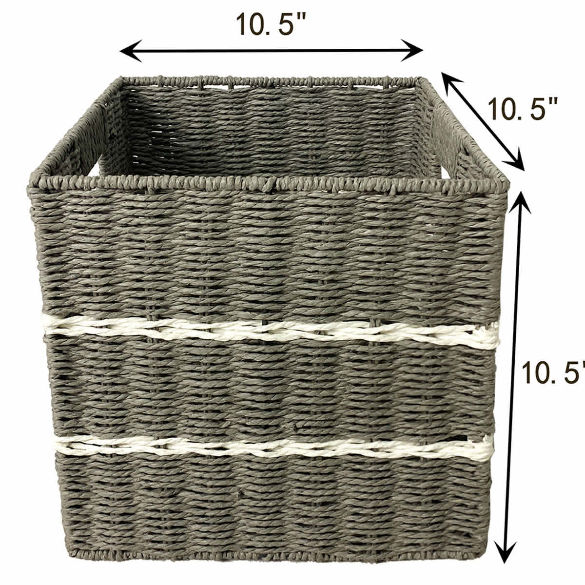 Striped Modular Storage Grey