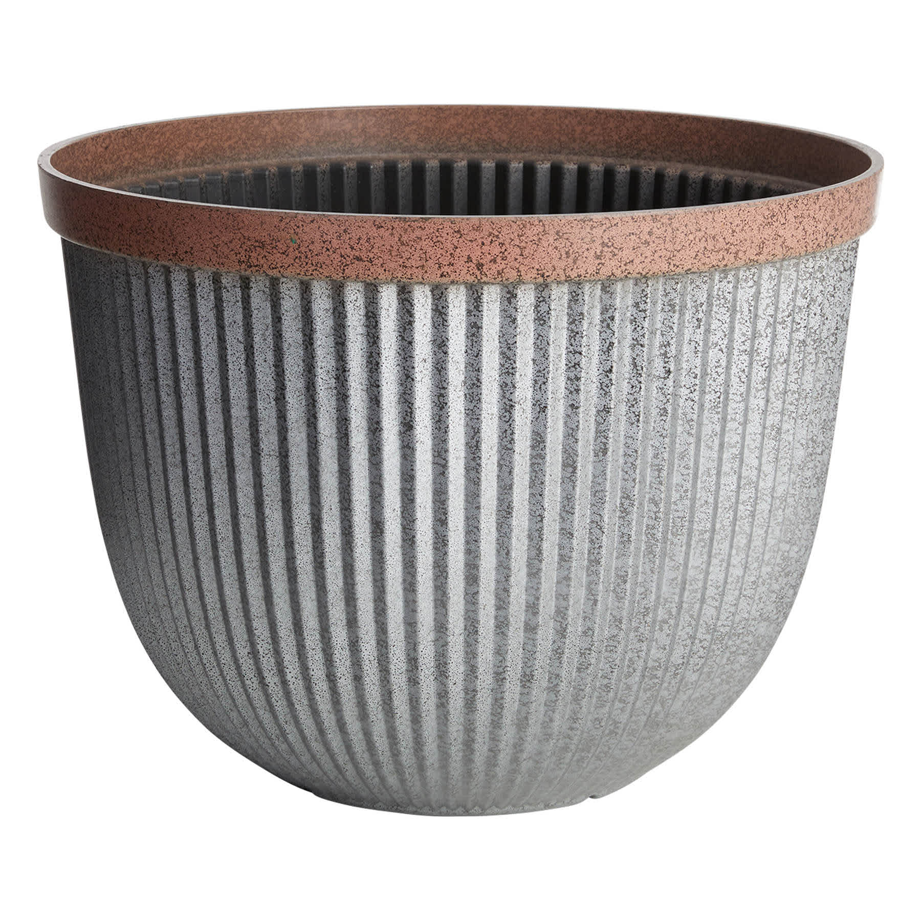 Southlake Galvanized Outdoor Planter, Large