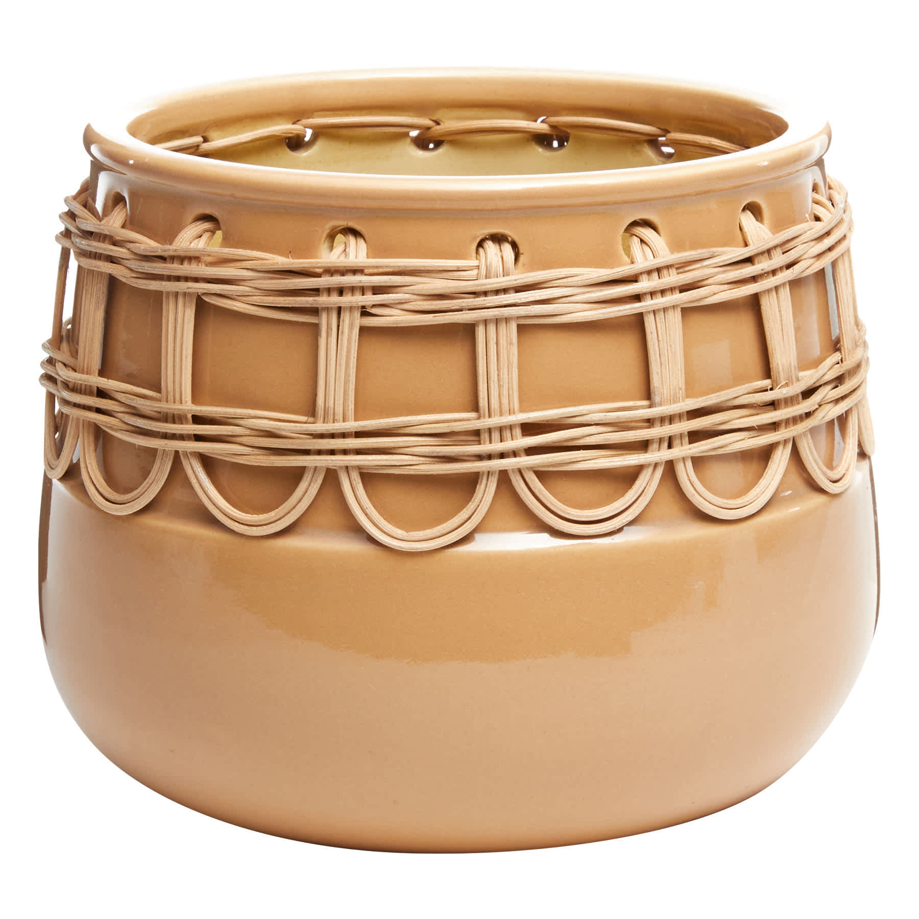 Tracey Boyd Indoor Woven Ceramic Pot, Medium
