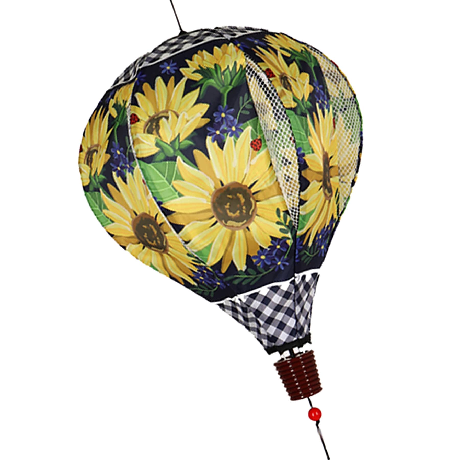 Sunflower Balloon Hanging Wind Spinner, 55"