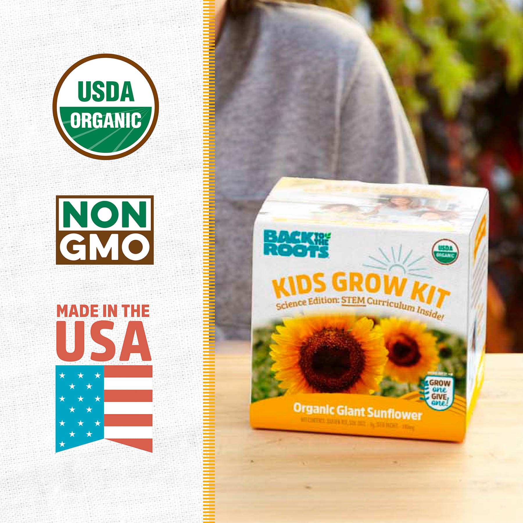 Back to Roots Kids Grow Kit, Sunflower