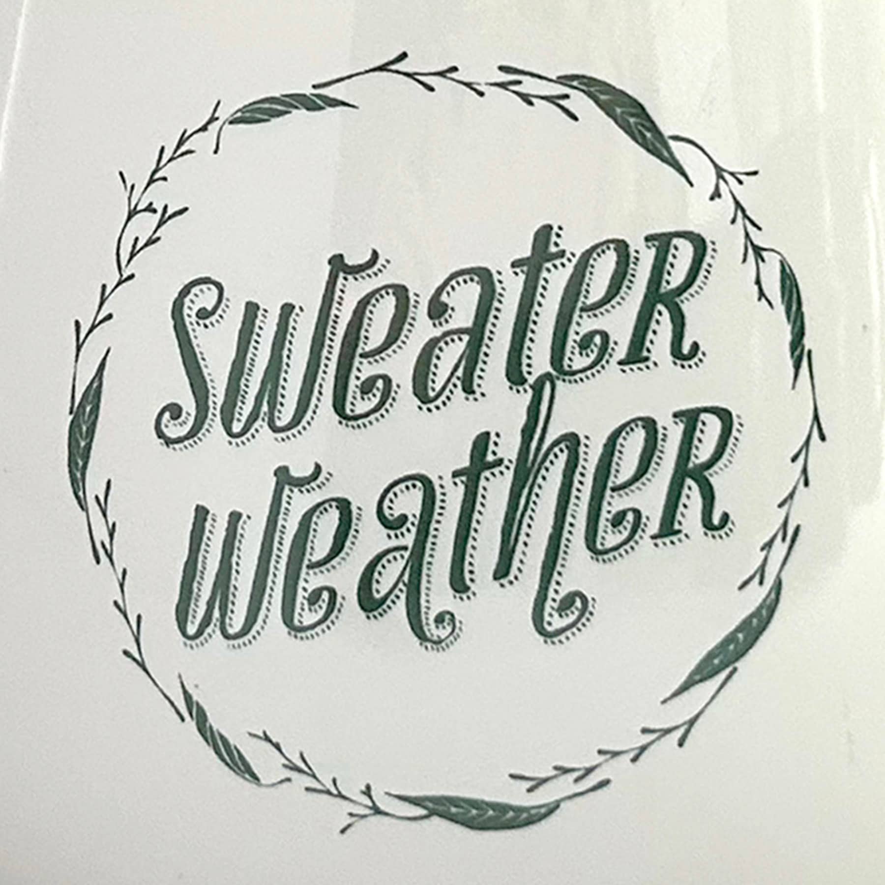 Sweater Weather White Ceramic Mug