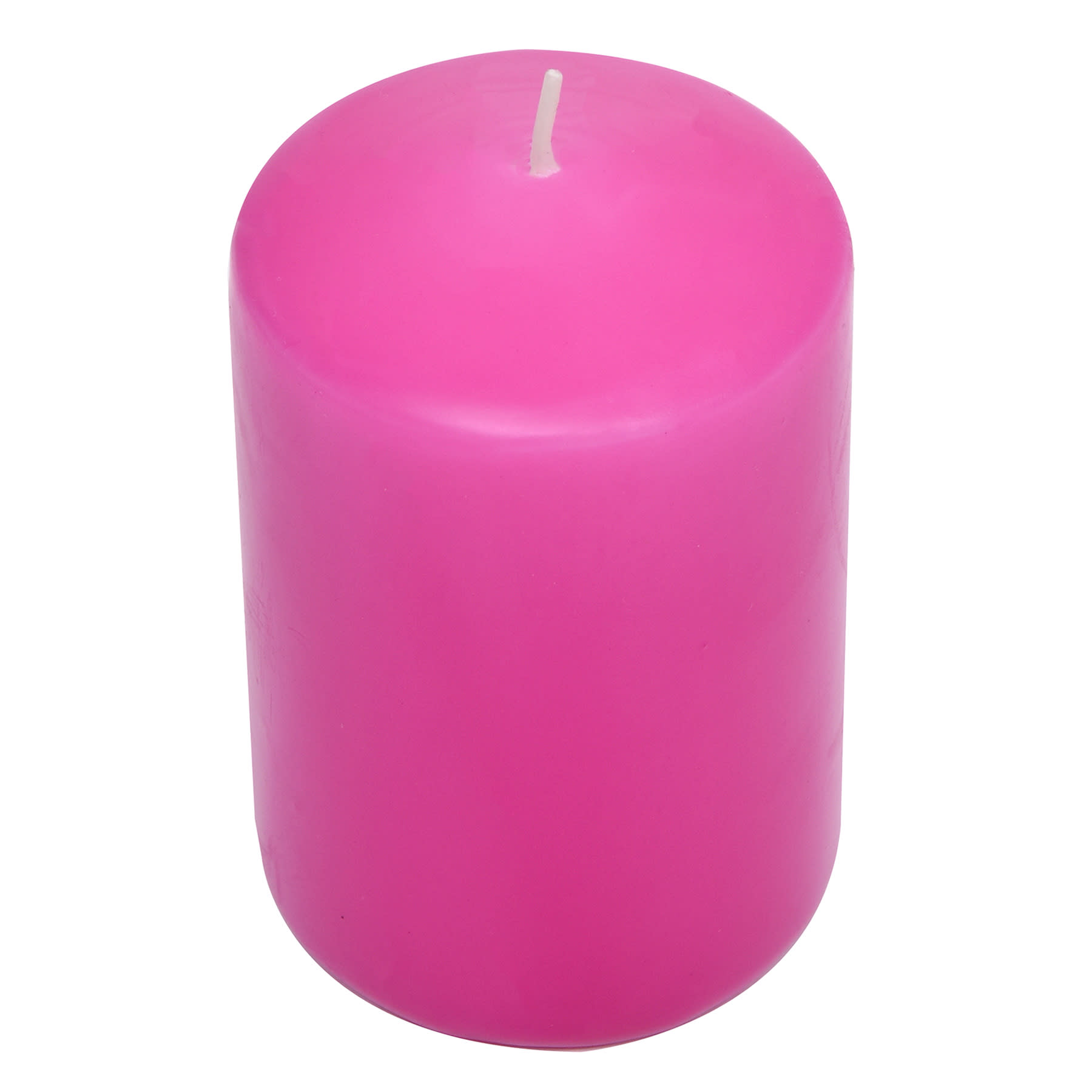 Pink Unscented Overdip Pillar Candle, 2.8x4