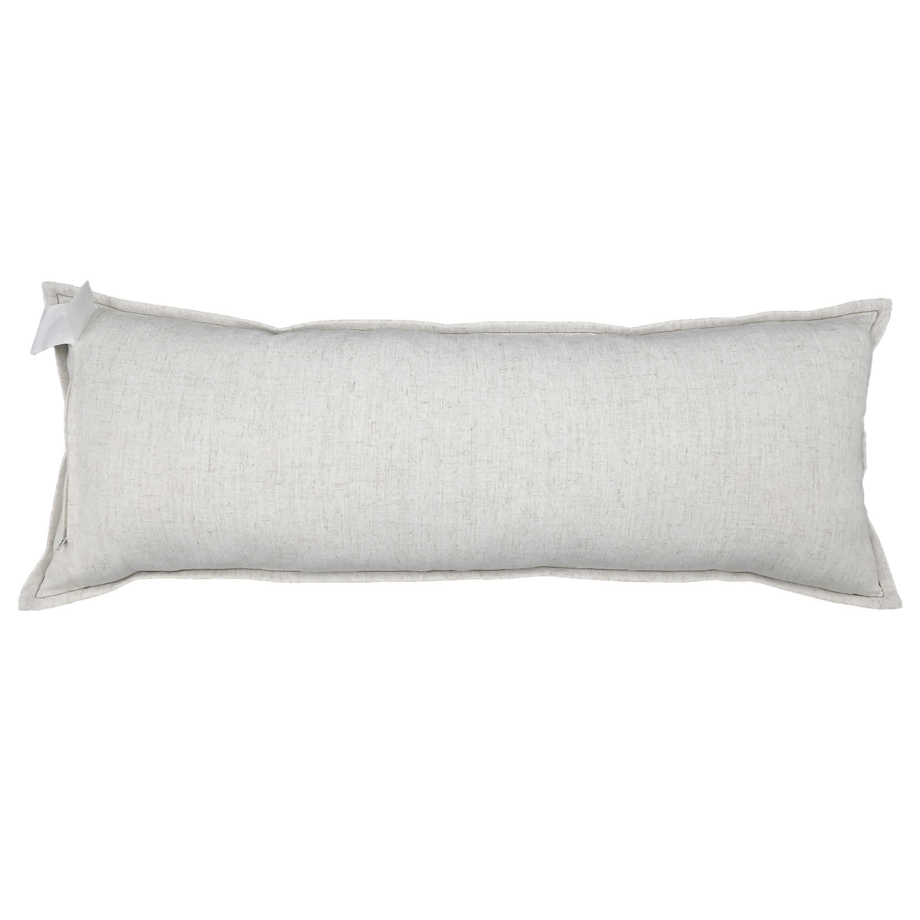 Crosby St. Black Faux Leather Oblong Throw Pillow, 14x36