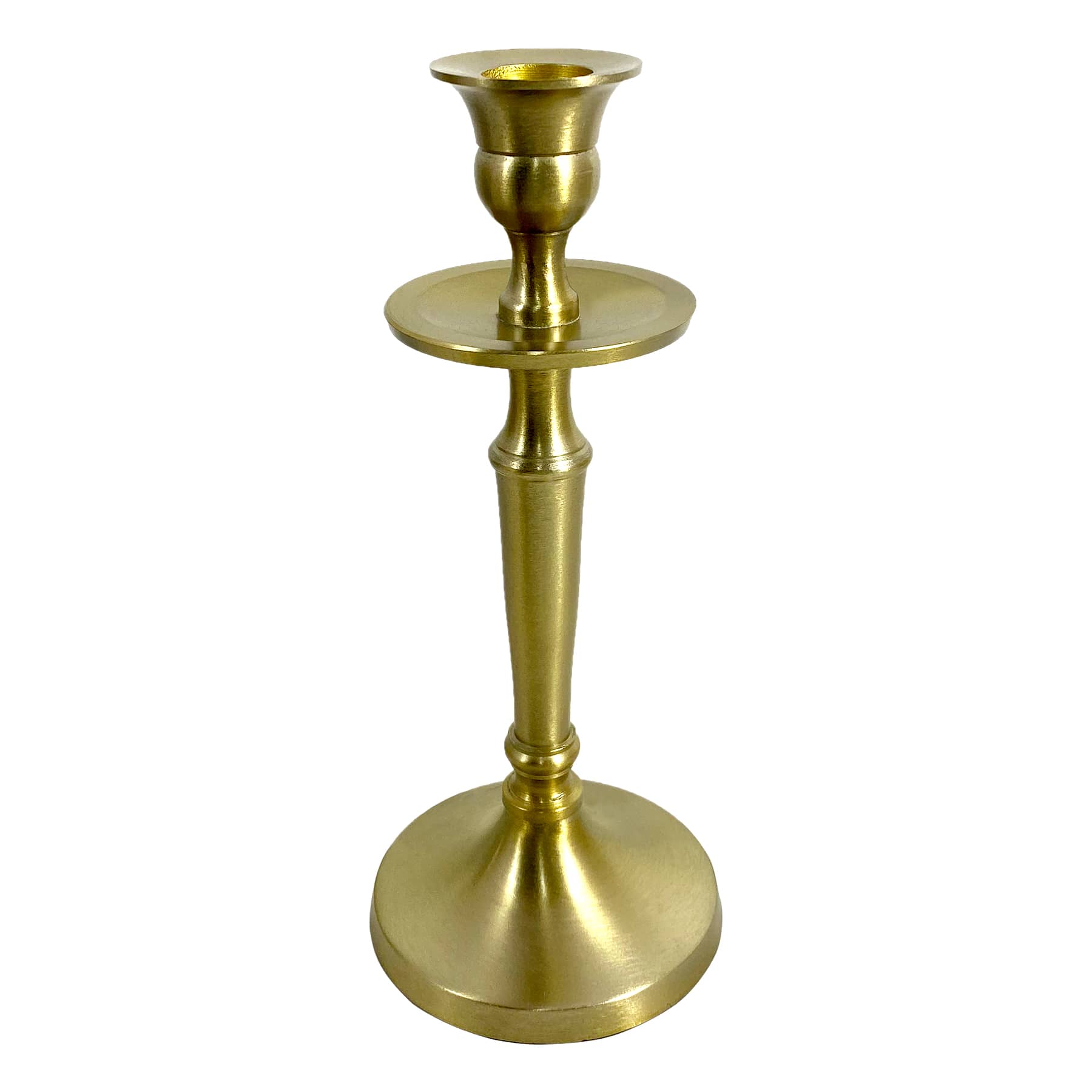 Providence Gold Taper Candle Holder, 8.5"
