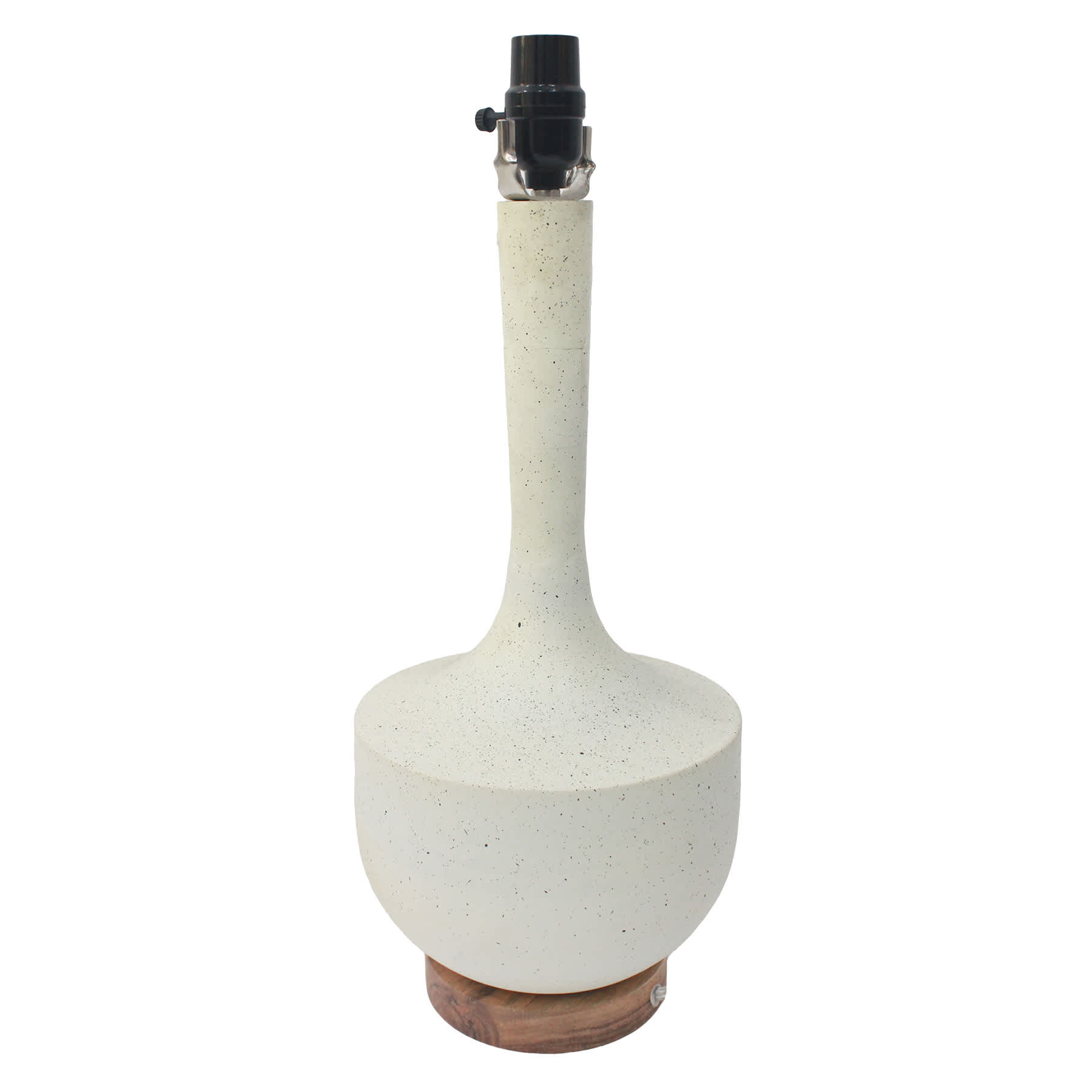 Crosby St. White Metal Medium Table Lamp Base, 19"