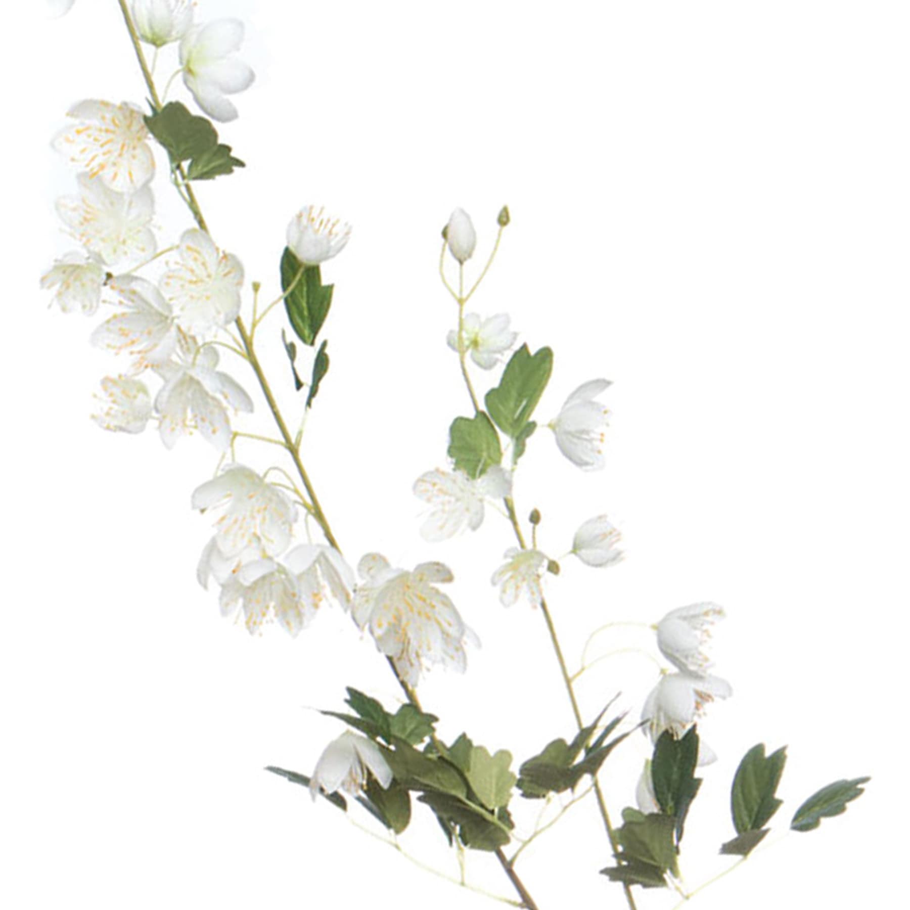 White Hanging Columbine Spray, 42"