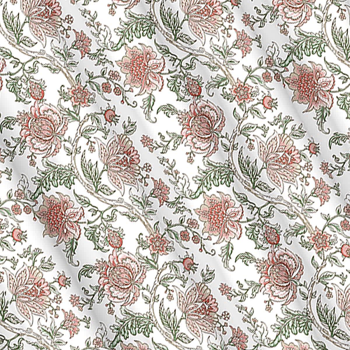 13-Piece Arya Coral Floral Shower Curtain Set, 70x72