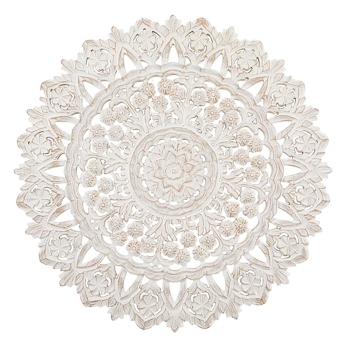 Wall Panel Carved Wooden Wall Art, 32"