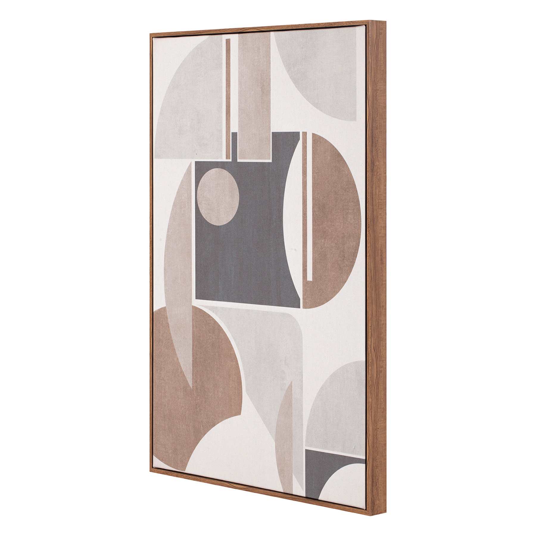 Neutral Abstract Framed Canvas Wall Art, 20x30