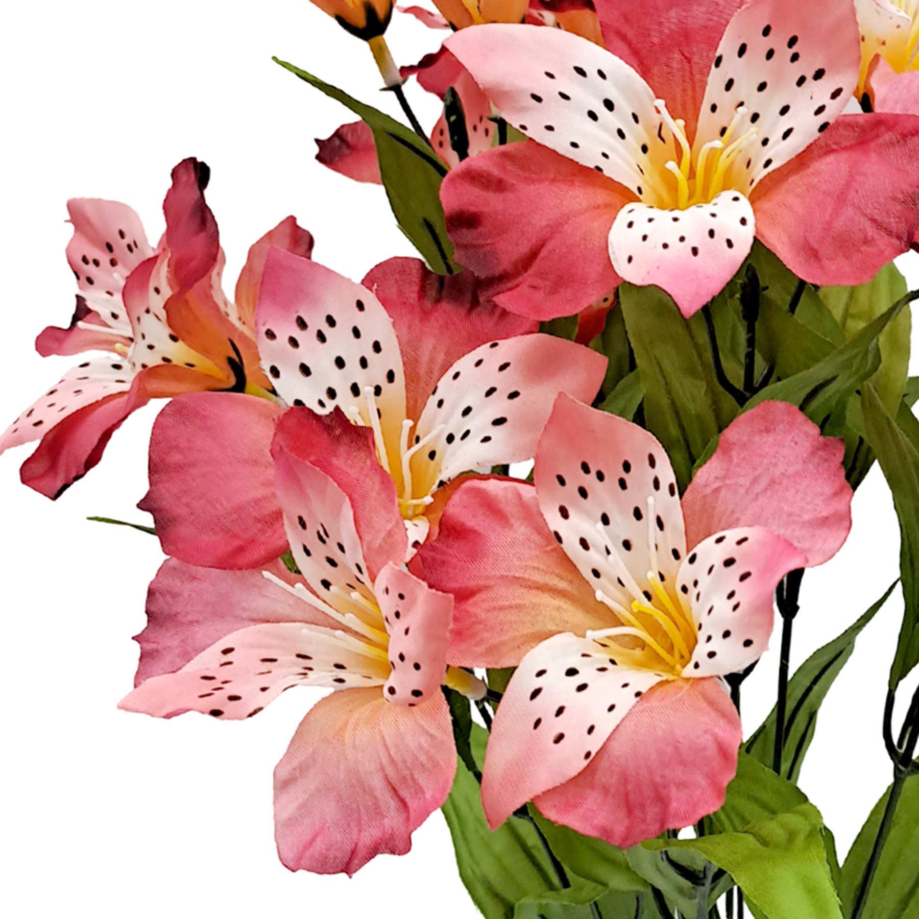 Pink Alstroemeria Bush, 18"
