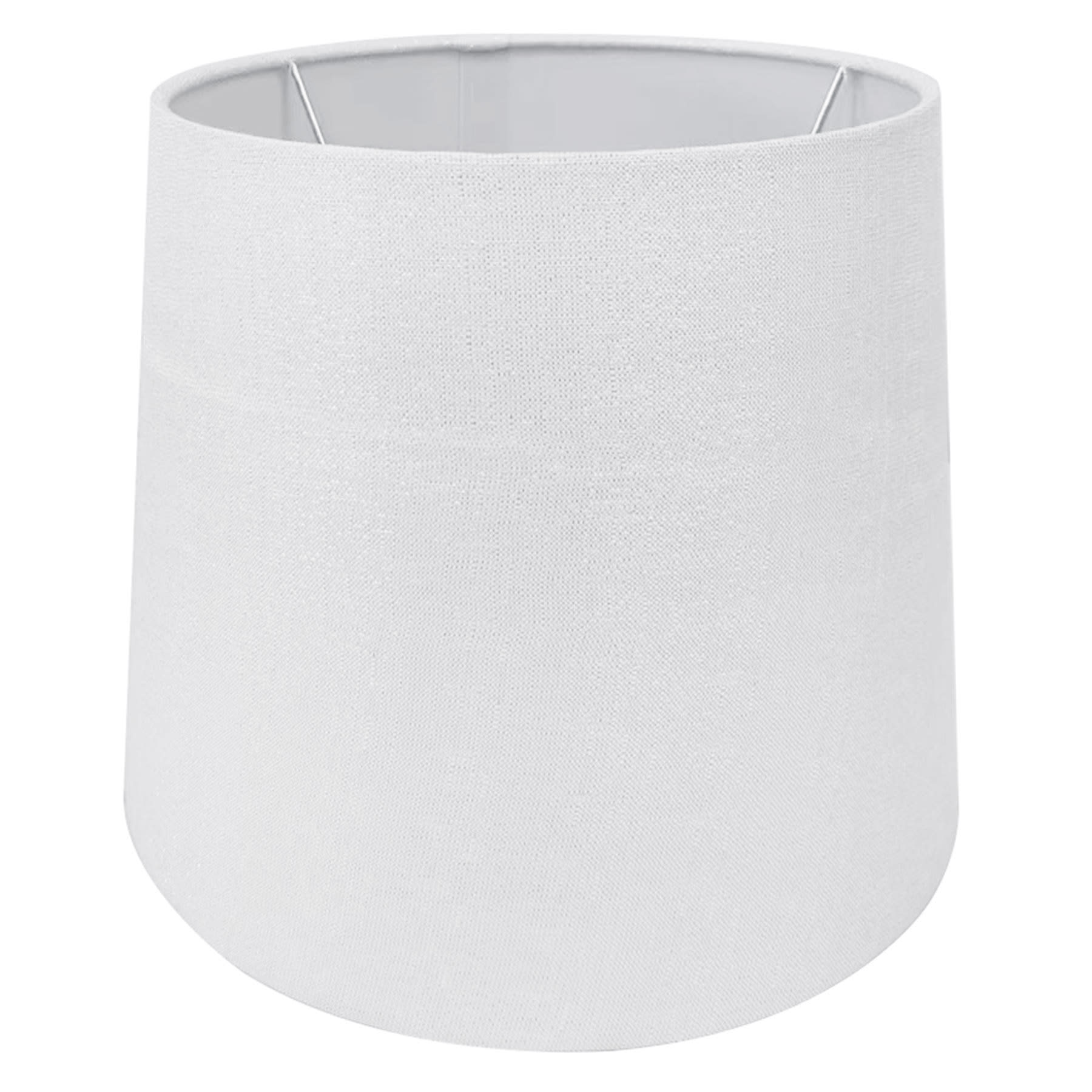 Off-White Shimmer Tapered Drum Small Table Lamp Shade, 9x11x9