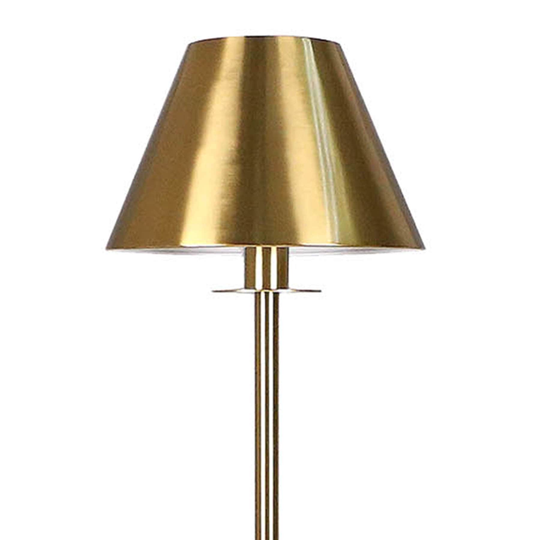 Gold Metal Floor Lamp, 63"