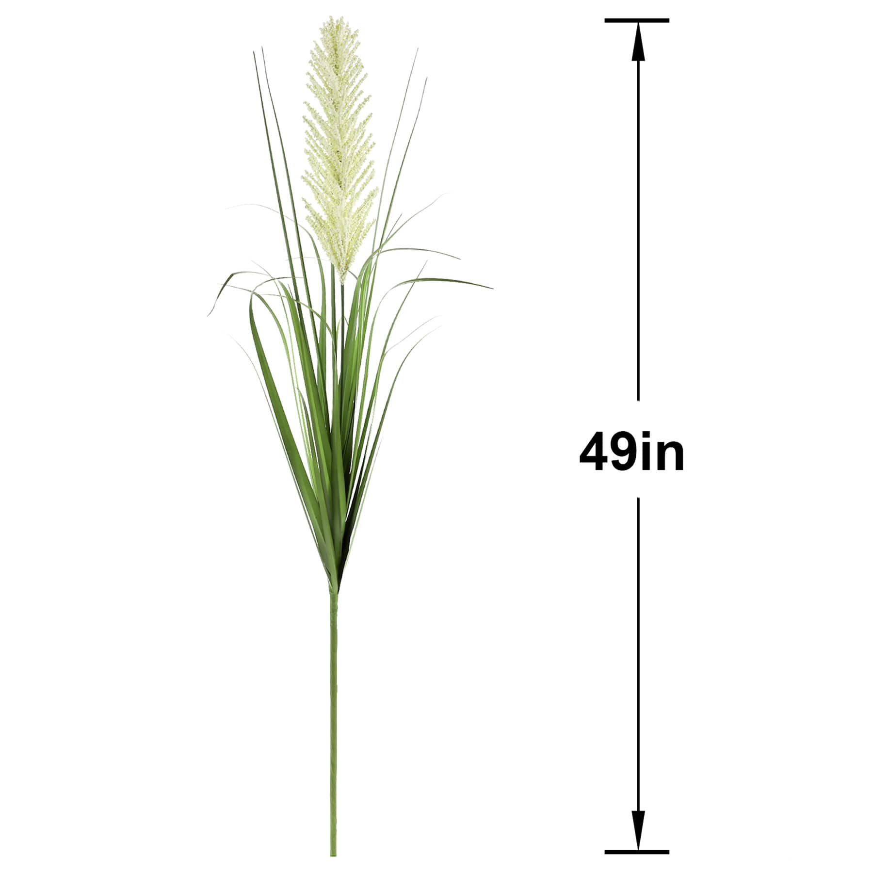 White Heather Floral Spray, 49"