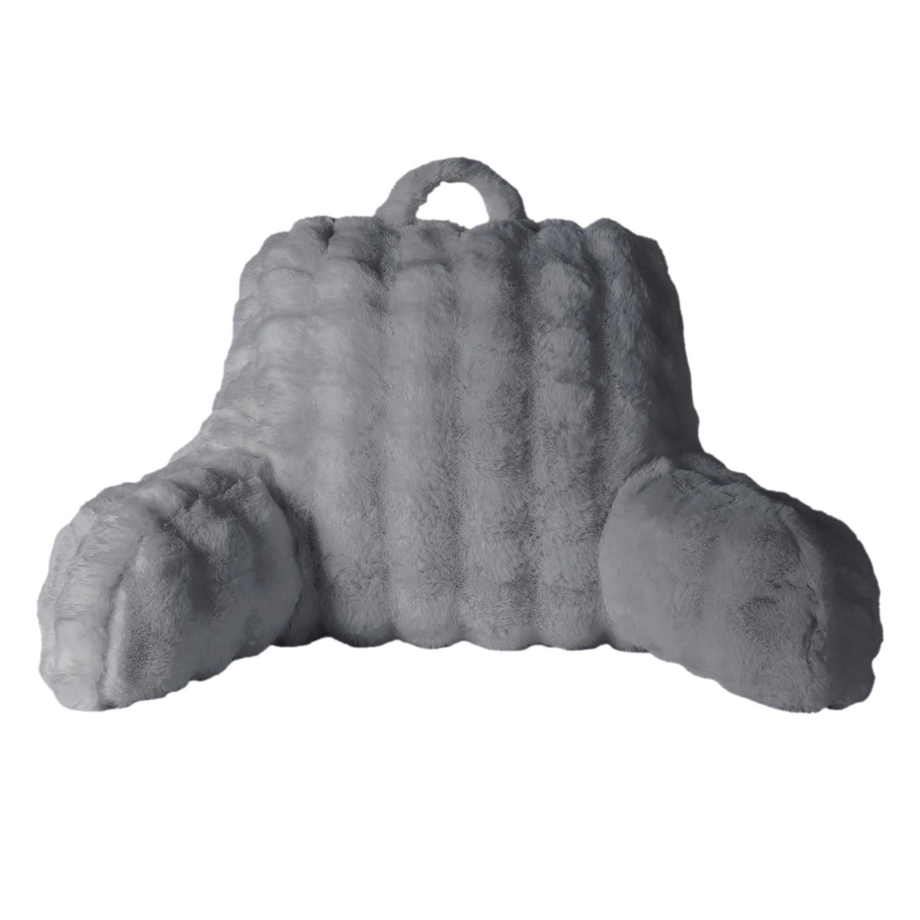 The Cozy Shop Grey Bubble Faux Fur Backrest