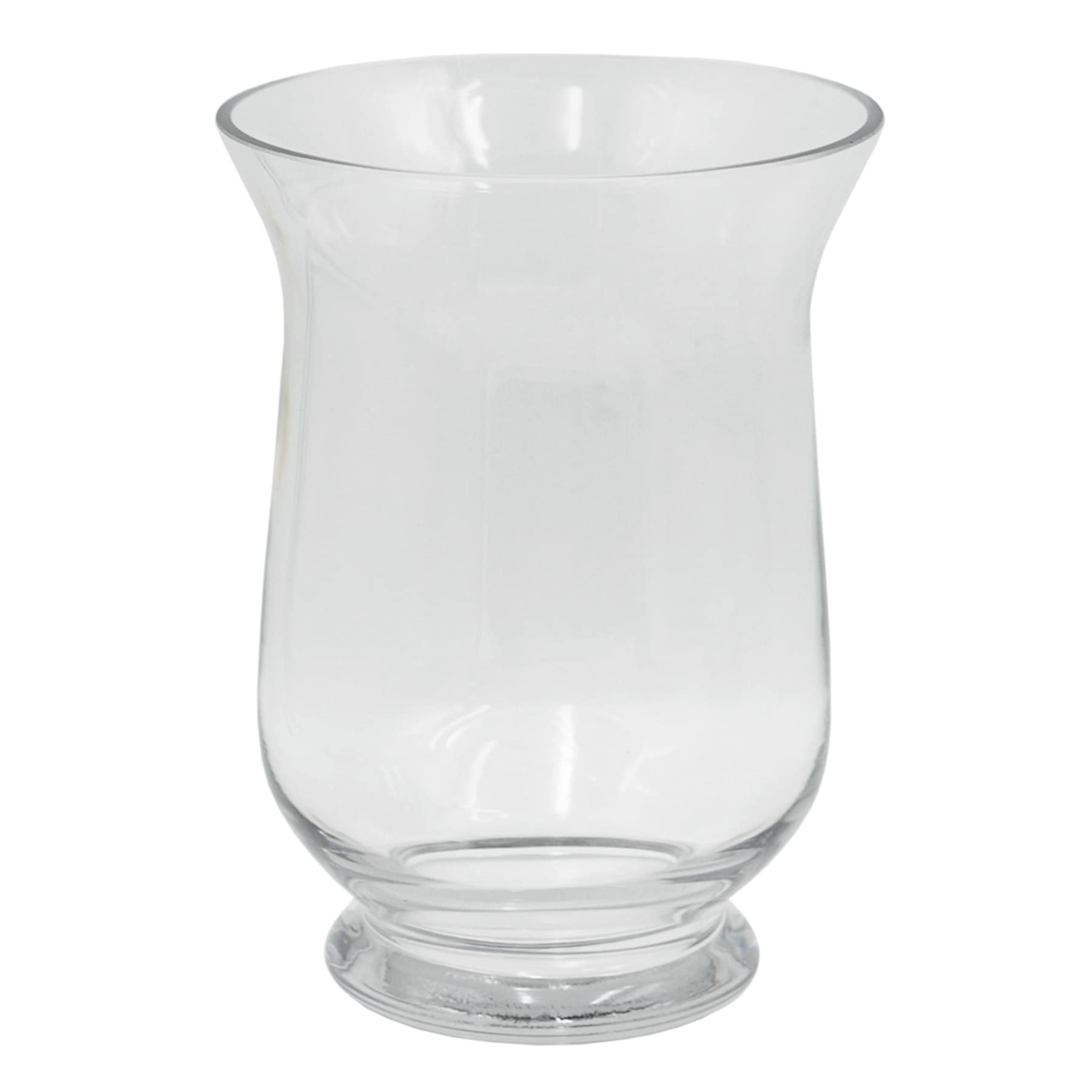 Clear Glass Hurricane Candle Holder, 8"