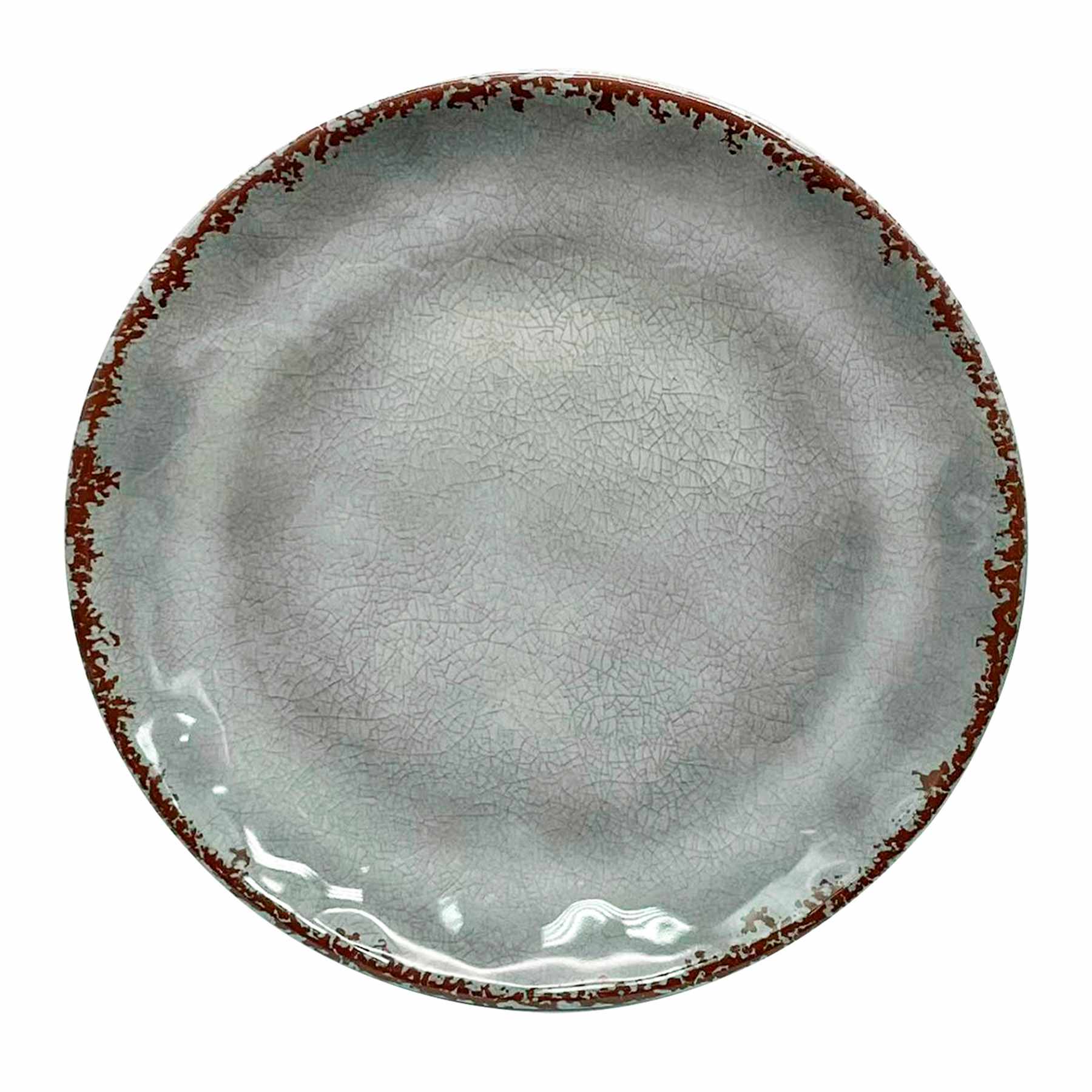 Honeybloom Grey Melamine Salad Plate, 9"